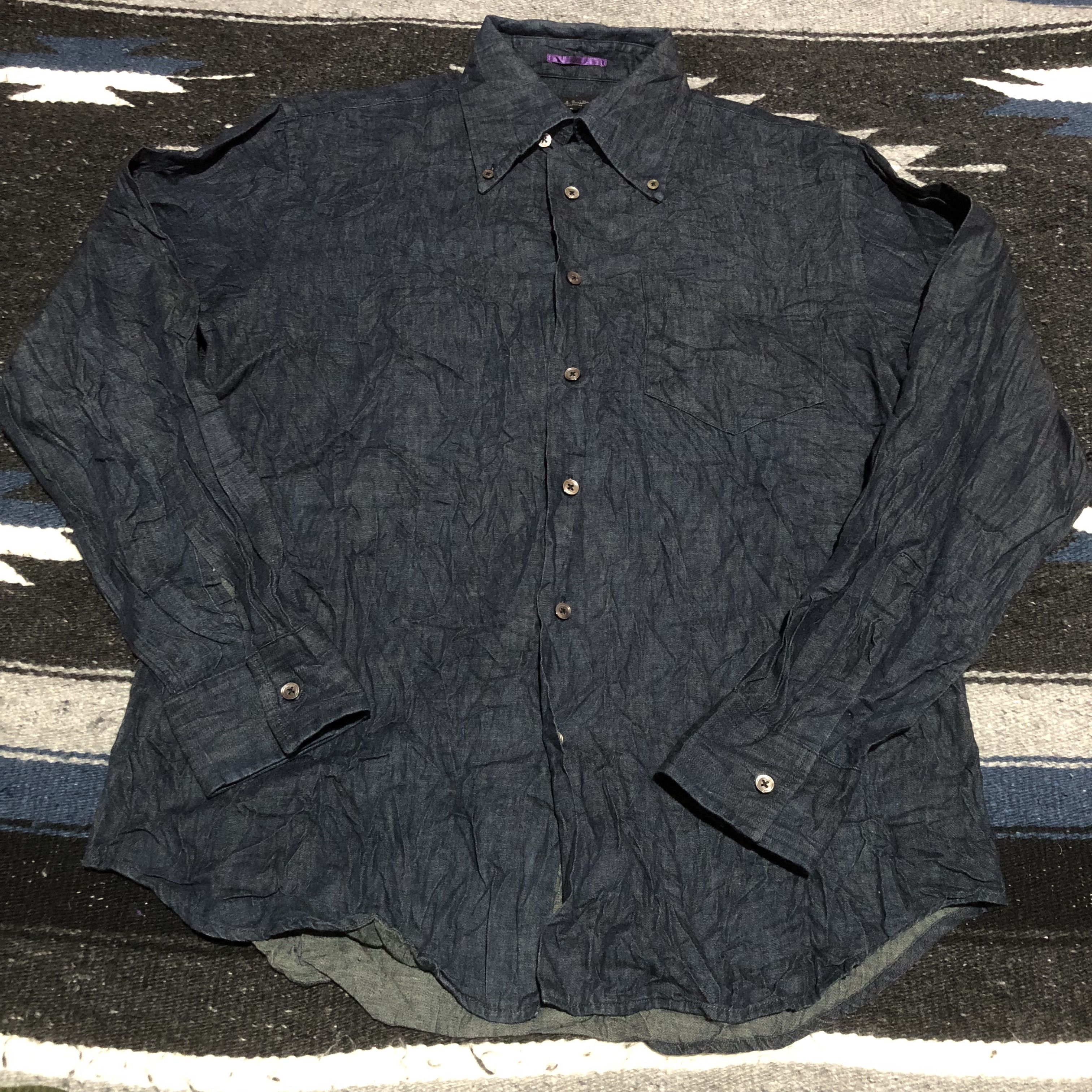 Paul Smith Paul Smith soft blue denim designer Japan London shirt Size US L / EU 52-54 / 3 - 1 Thumbnail