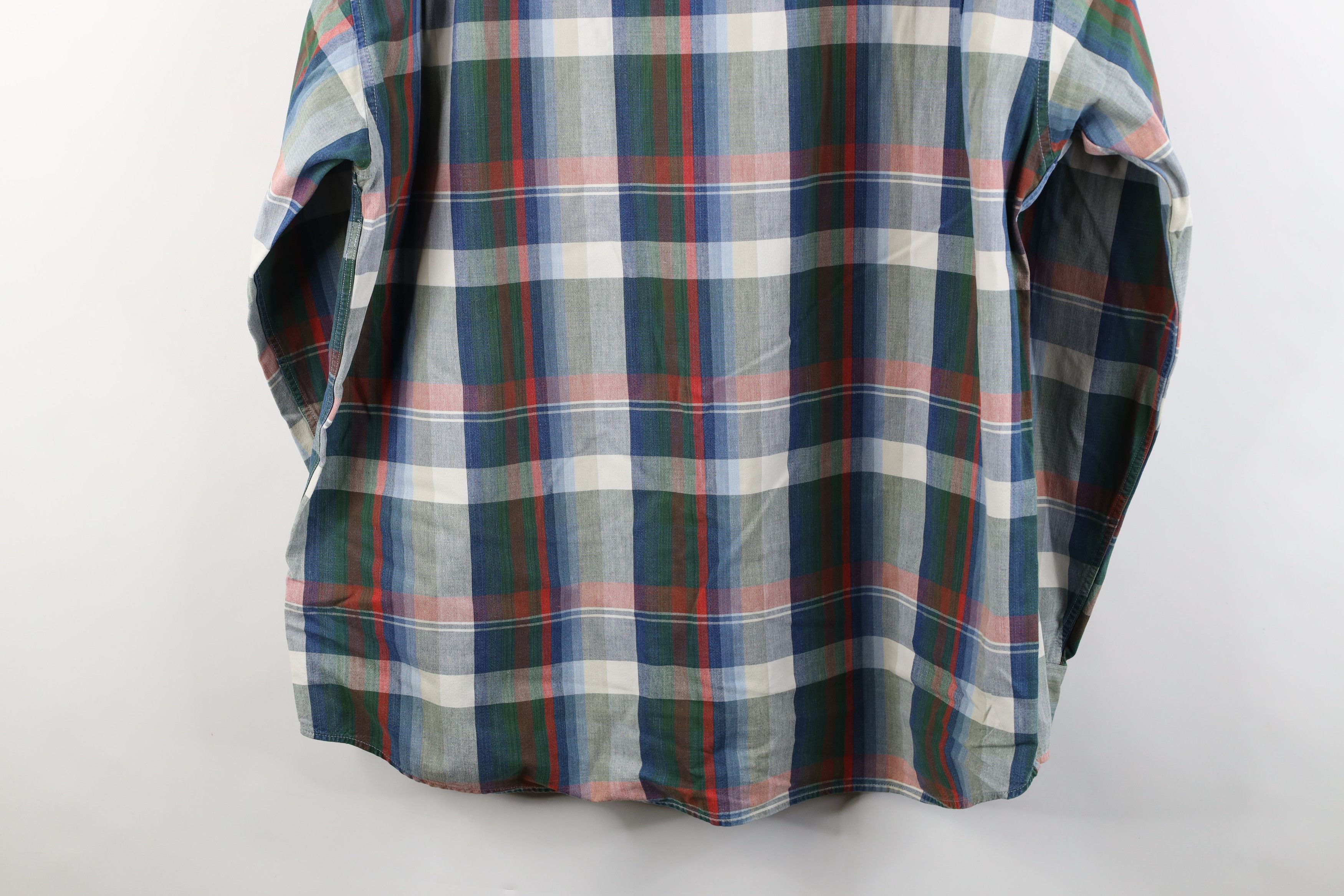 Vintage Vintage 90s Streetwear Long Sleeve Button Shirt Plaid Size US XL / EU 56 / 4 - 13 Thumbnail