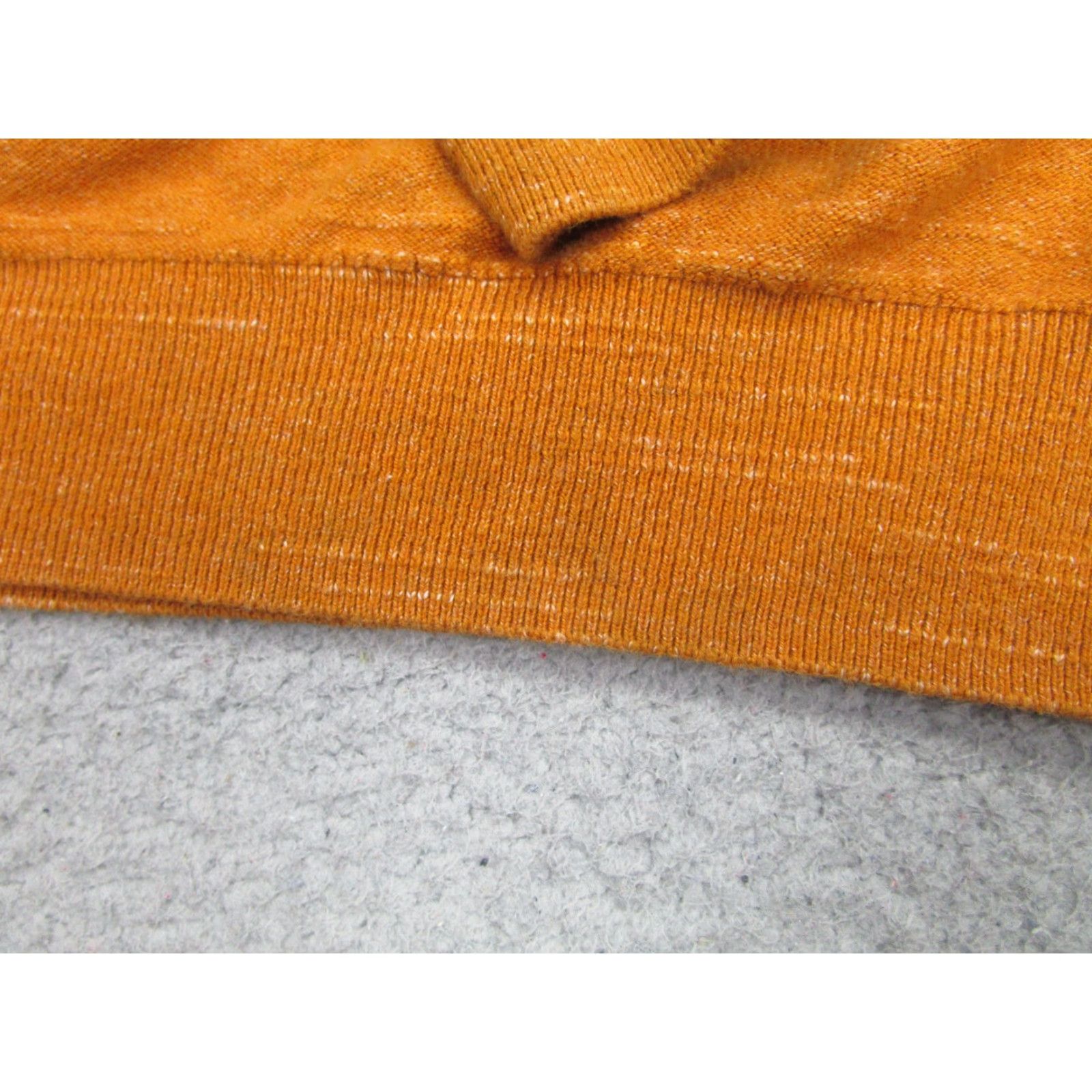 J.Crew J.CREW Sweater Mens L Orange 100% Cotton Crewneck Raglan Slub Knit Pullover Size US L / EU 52-54 / 3 - 7 Thumbnail