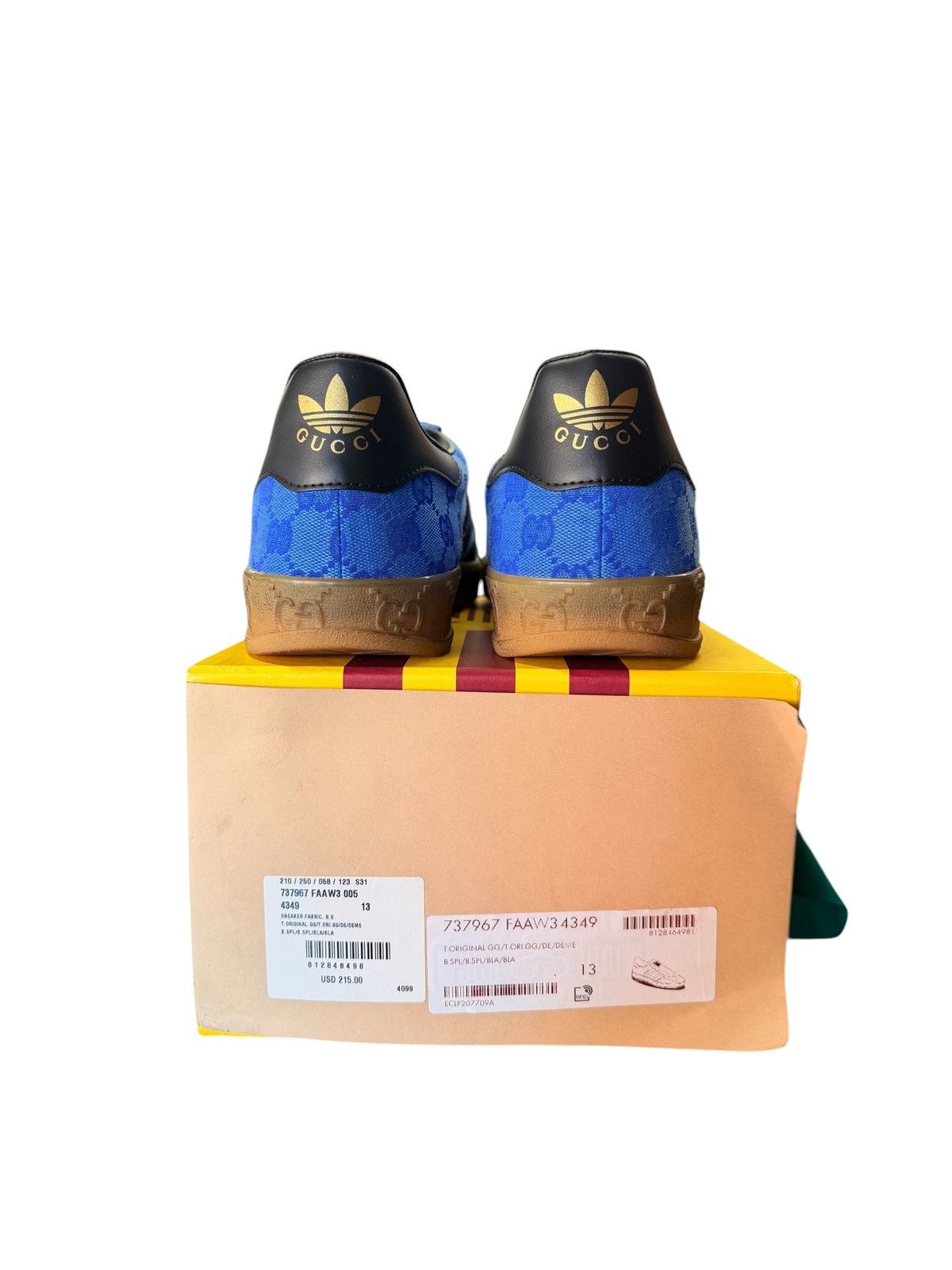 Adidas × Gucci Gucci Gazelle Blue Monogram Adidas Sneaker Size US 13 / EU 46 - 5 Thumbnail