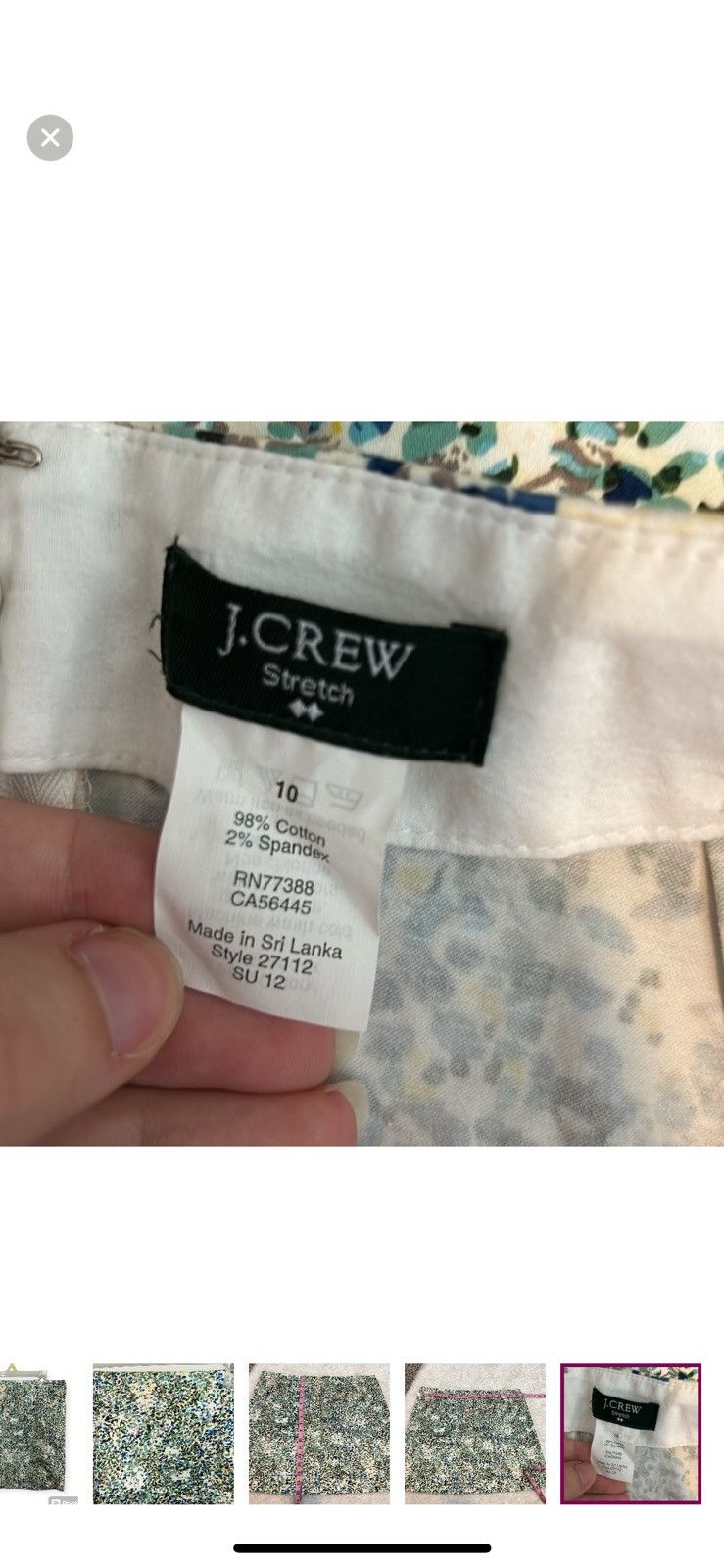 J.Crew J.crew printed cotton sateen mini skirt size 10 Size 32" / US 10 / IT 46 - 3 Thumbnail