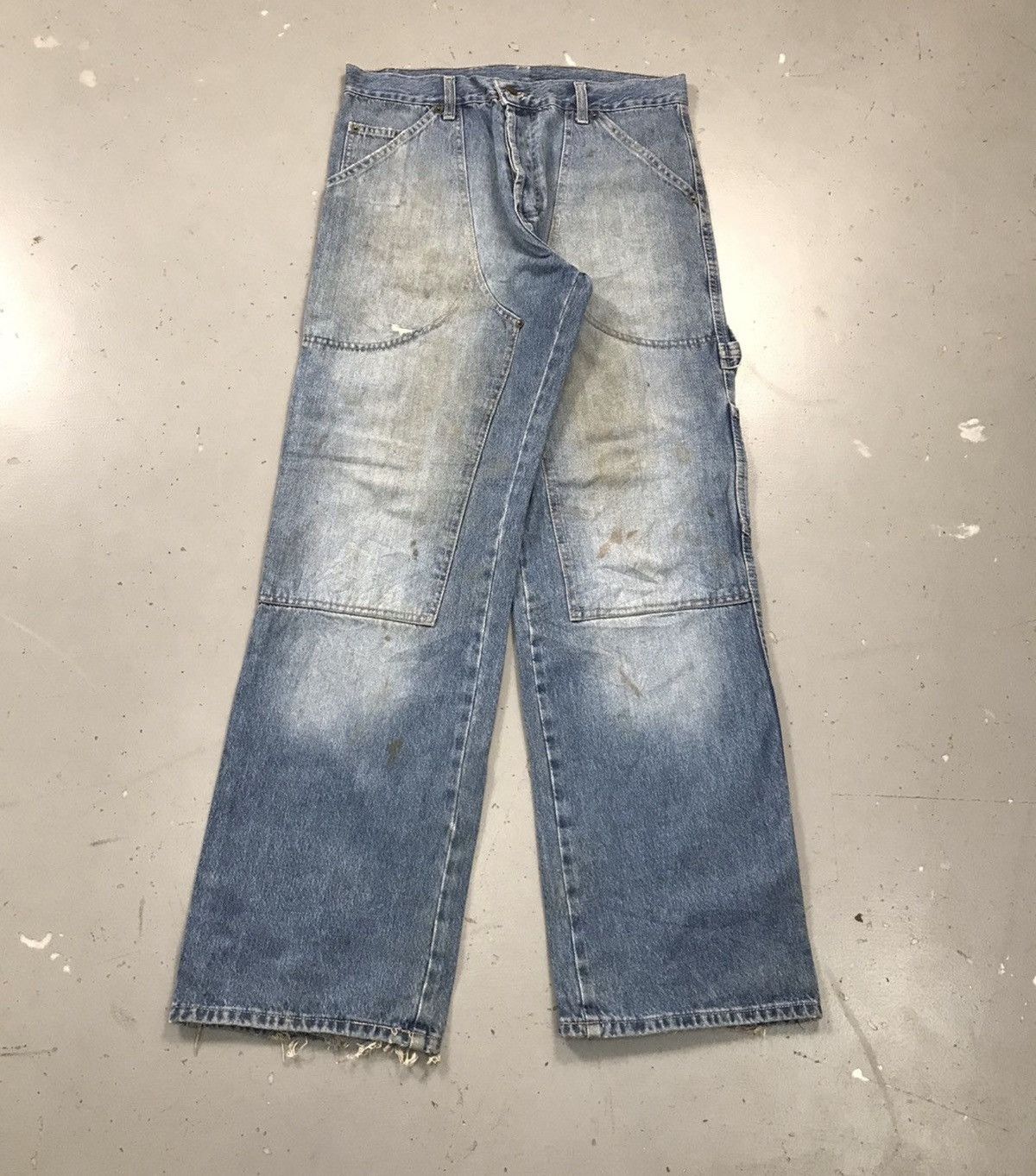 90s Vintage carhartt faded double knee workwear