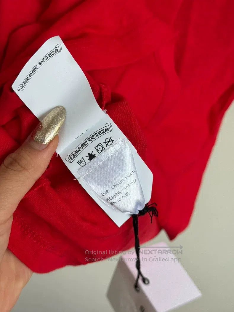 Chrome Hearts CHROME HEARTS Size S Red and white contrast horseshoe scrol Size US S / EU 44-46 / 1 - 5 Thumbnail