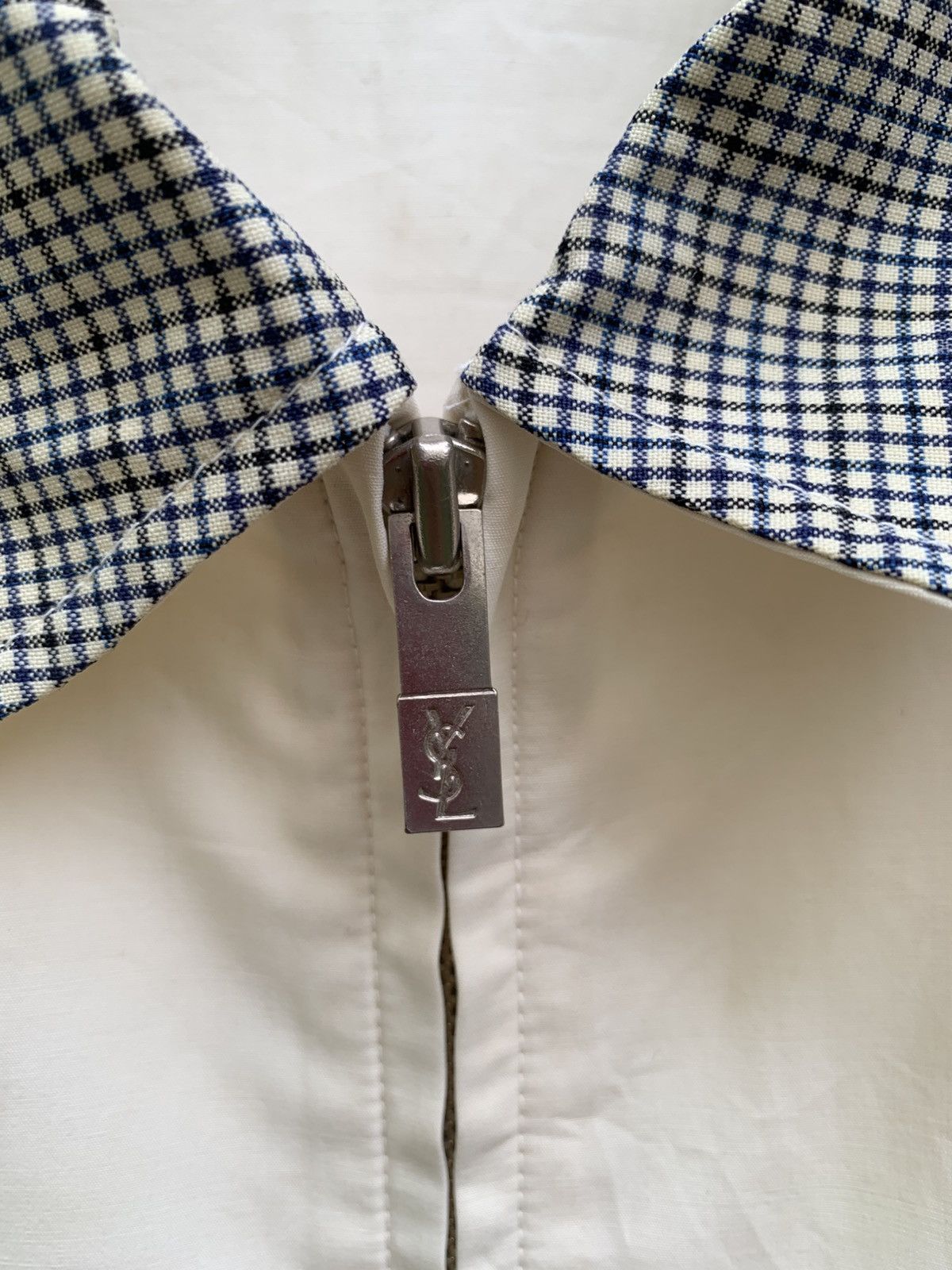 Yves Saint Laurent Vintage ysl pour homme plaid collar jacket Size US L / EU 52-54 / 3 - 8 Thumbnail