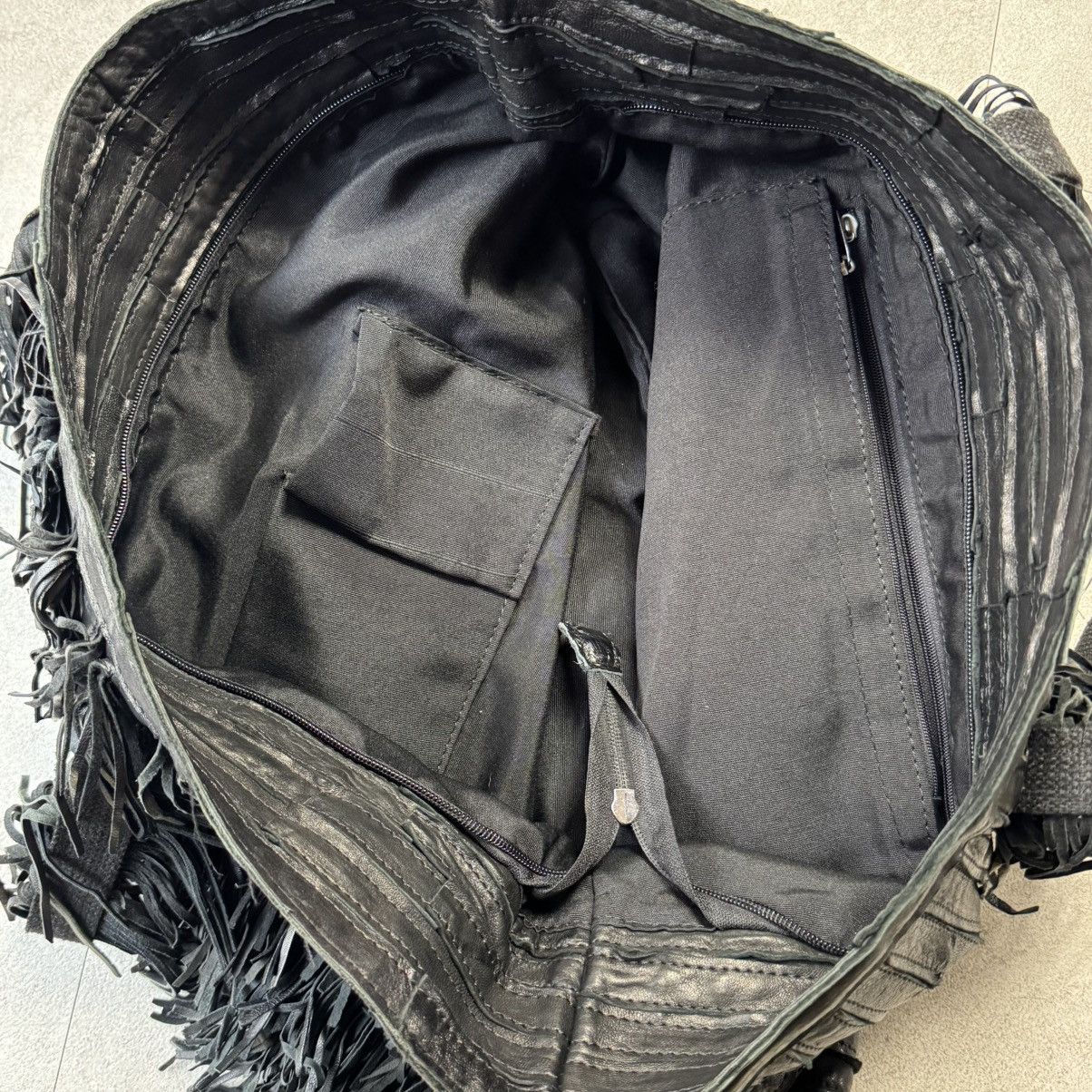 Japanese Brand G.O.A Fringe Leather Tote Hand Bag. goa Size ONE SIZE - 5 Thumbnail