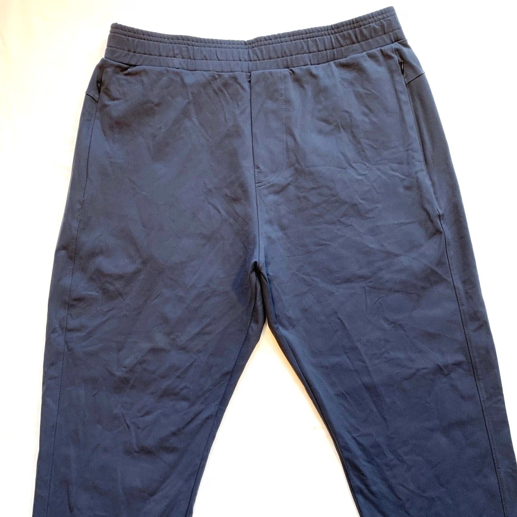 Vintage Public Rec All Day Every Day Pants Nylon Stretch Elastic Waist Jogger 32/30 Mens Gray 4-Pocket Zipper Size US 32 / EU 48 - 3 Thumbnail