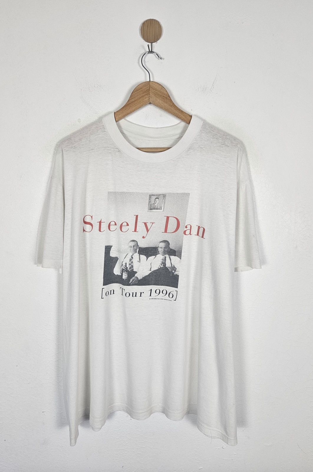 Vintage Vintage Steely Dan Tour 1996 photo tee shirt Size US XL / EU 56 / 4 - 1 Thumbnail