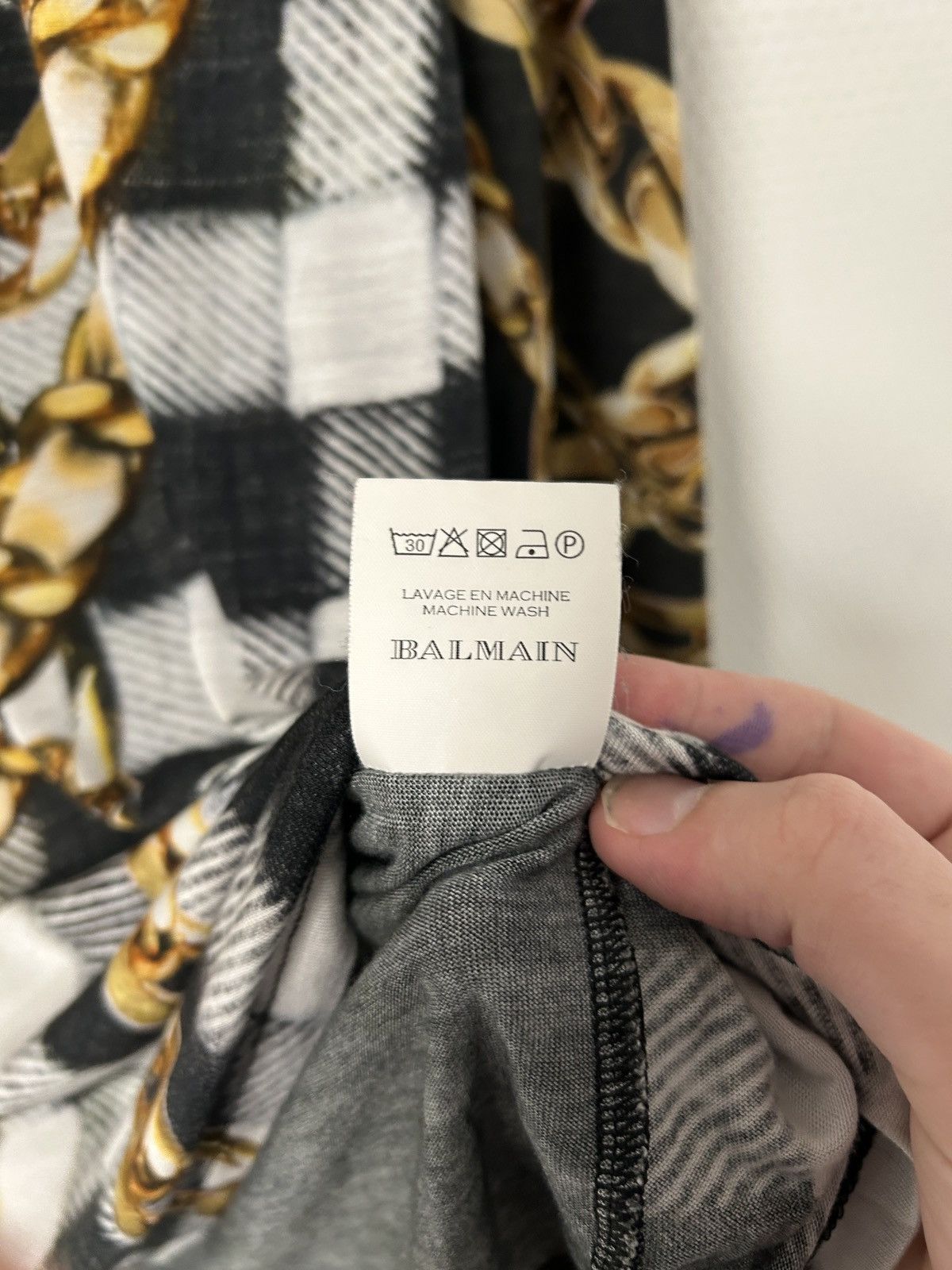 Balmain SS2013 Chain Print Long Sleeve Size US S / EU 44-46 / 1 - 7 Thumbnail