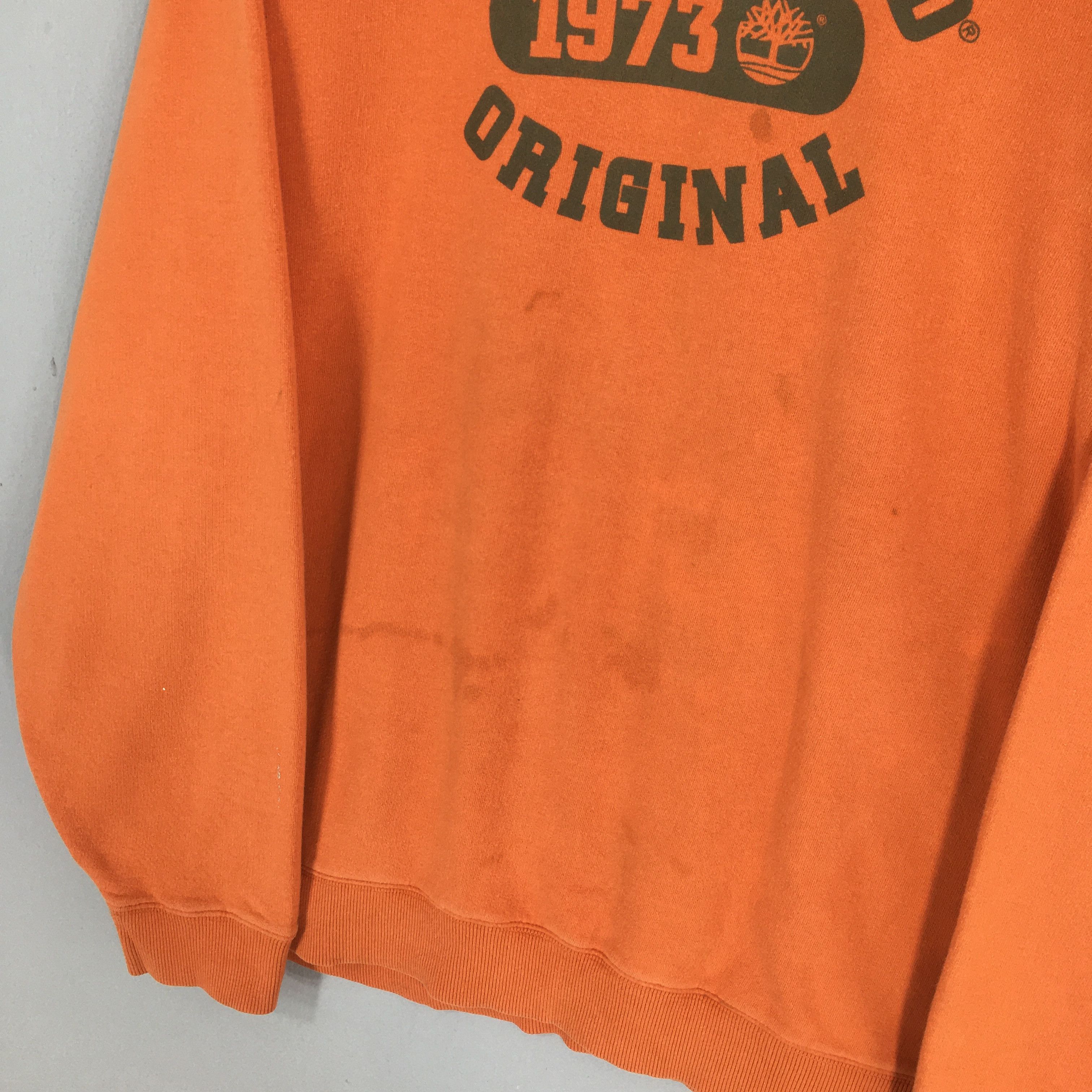 Timberland Vintage 90s Timberland Weathergear Orange Sweatshirt XLarge Size US XL / EU 56 / 4 - 3 Thumbnail