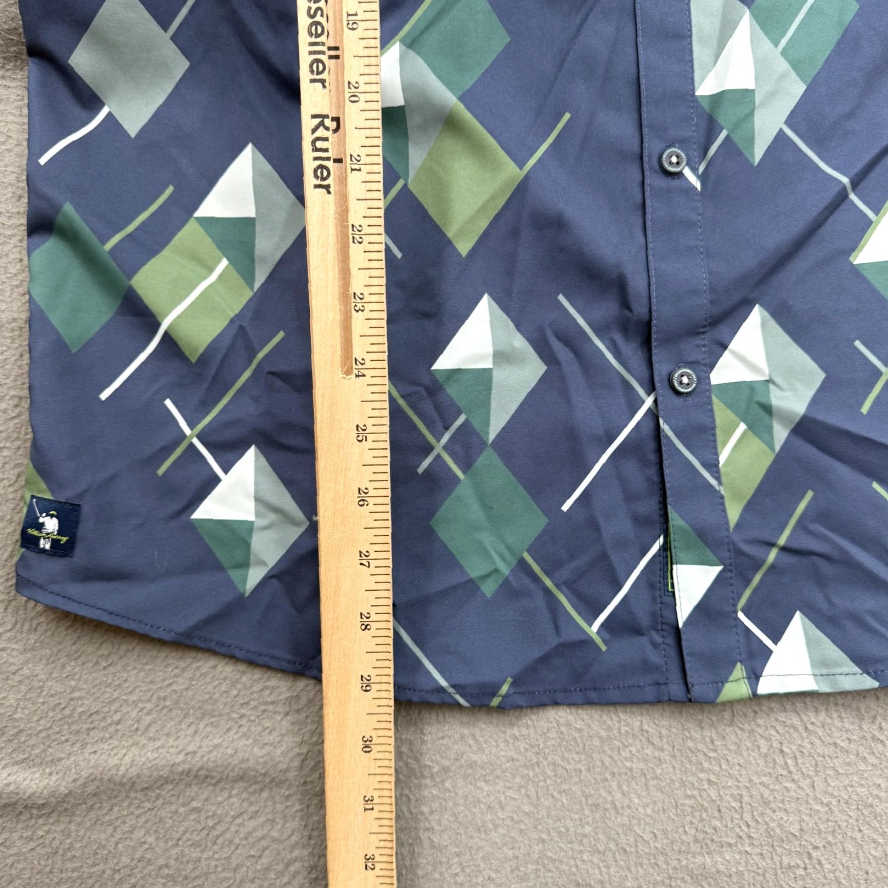Vintage William Murray Shirt Mens Large Blue Golf Button-Up Short Sleeve Casual Size US L / EU 52-54 / 3 - 5 Thumbnail
