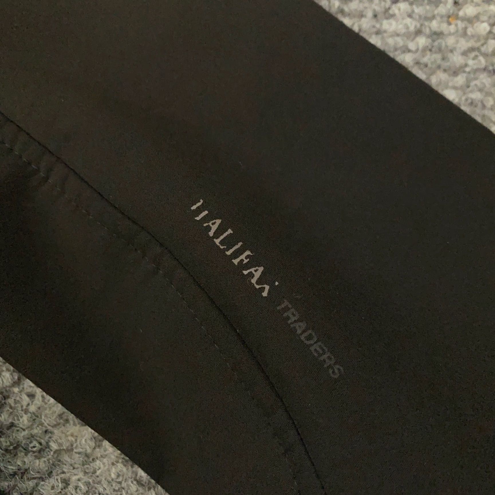 Vintage VINTAGE Halifax Traders Jacket Womens Medium Black Blue Down Quilted Mixed Media Zip Size M / US 6-8 / IT 42-44 - 3 Thumbnail