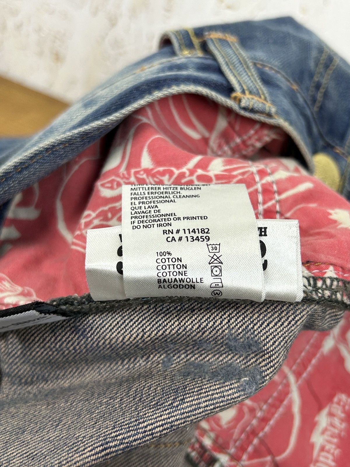 Christian Audigier Vintage Ed Hardy By Audigier Skull Pocket Y2K Denim Jeans 38 Size US 38 / EU 54 - 12 Thumbnail