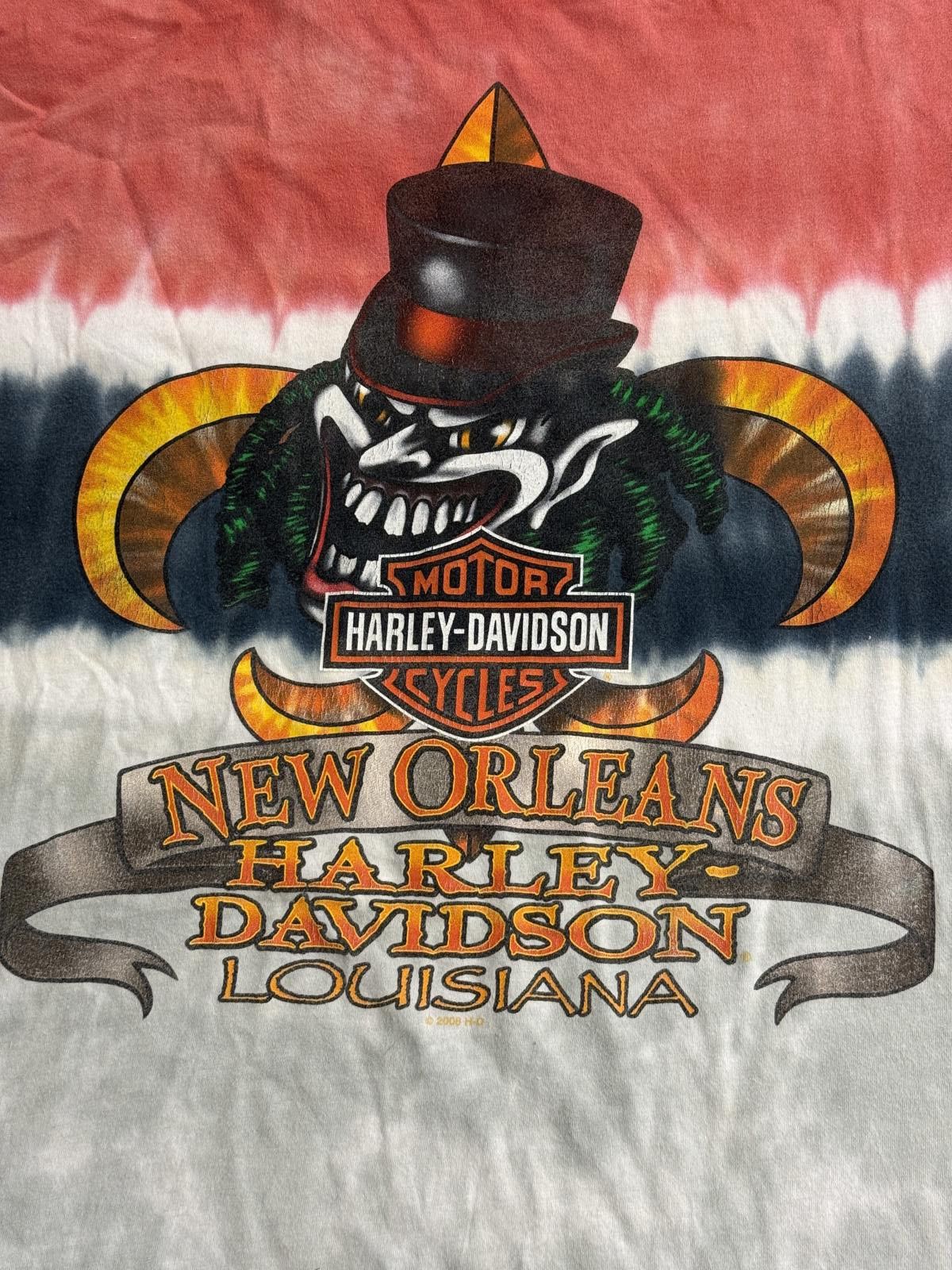 Harley Davidson Harley Davidson T-shirt New Orleans Voodoo Skull Jester 3XL Size US XXL / EU 58 / 5 - 2 Thumbnail