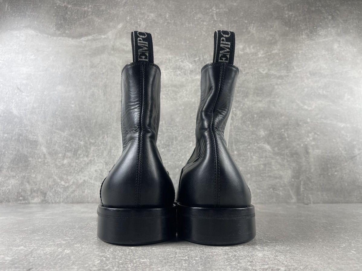 Emporio Armani Emporio Armani Avant Garde Chelsea Boots Black Leather Size US 10 / EU 43 - 5 Thumbnail