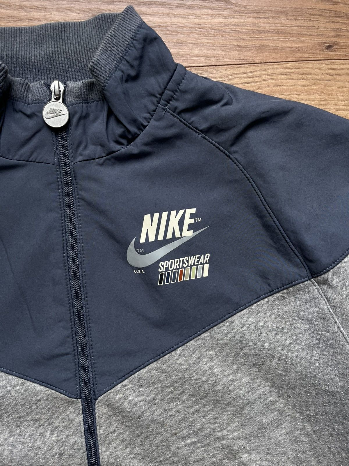 Nike 90’s NIKE RETRO SWOOSH LOGO TRACK JACKET RARE Y2K Size US M / EU 48-50 / 2 - 2 Thumbnail