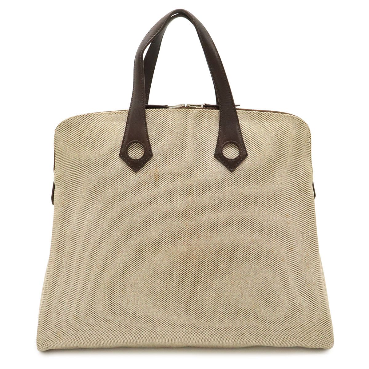 Hermes Hermes Hermes Sac Iboo MM Canvas Leather Tote Bag Leather Tote Bag J DUTY FREE for USA Size ONE SIZE - 1 Thumbnail