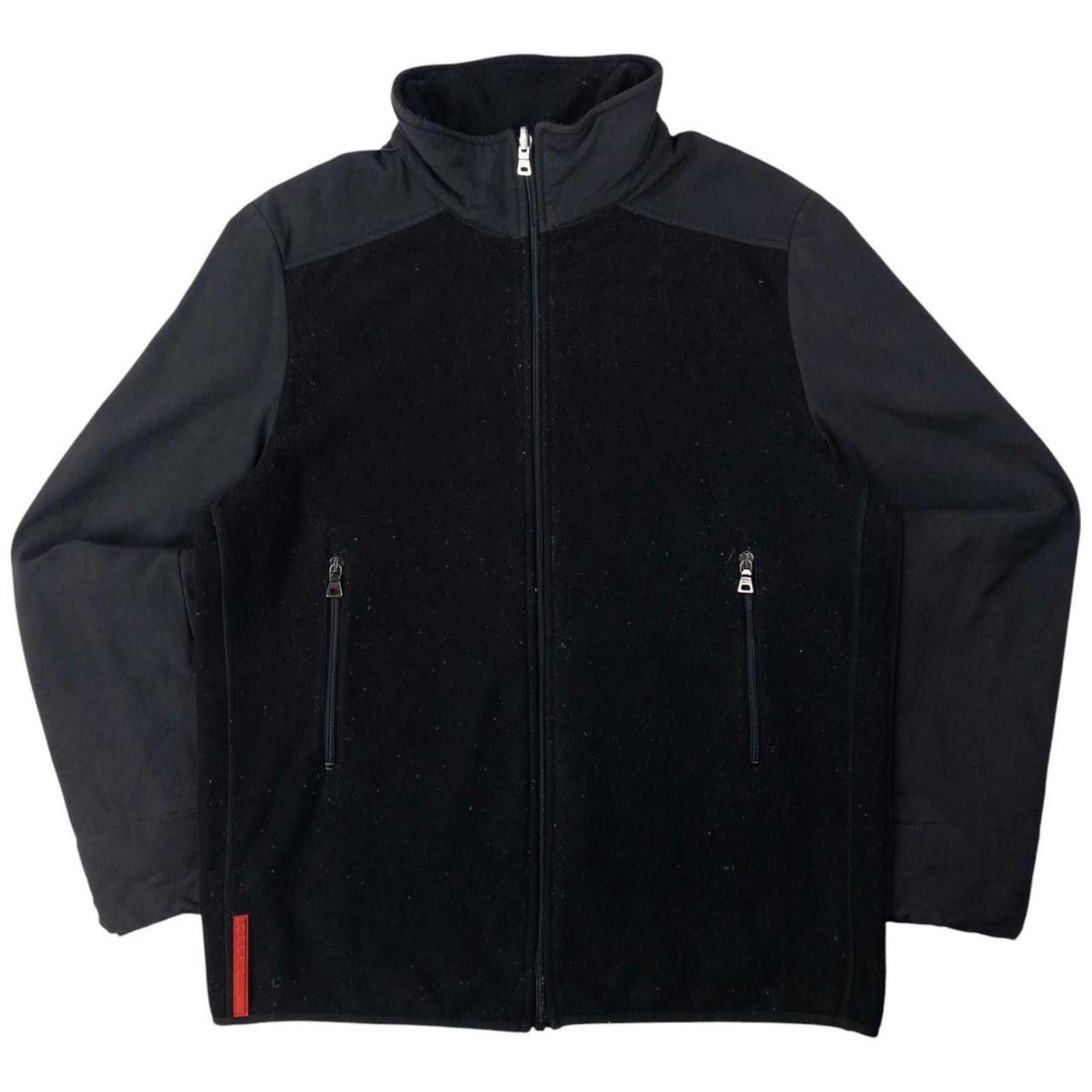 Prada Vintage Prada Sport Zip Up Fleece Jacket Size M Size US M / EU 48-50 / 2 - 1 Thumbnail