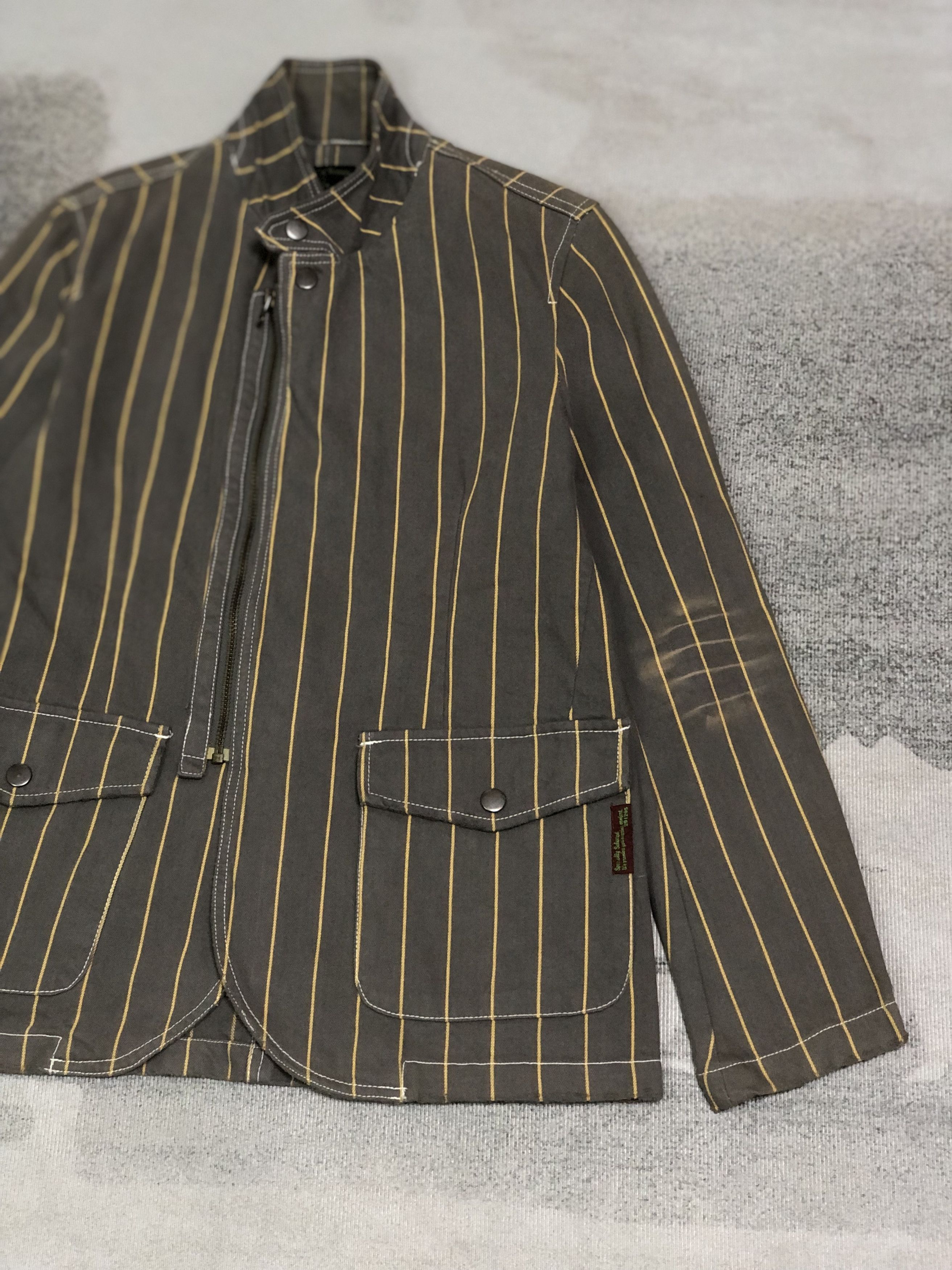 291295=Homme 291295=Homme Asymmetric striped jacket Size US M / EU 48-50 / 2 - 6 Thumbnail