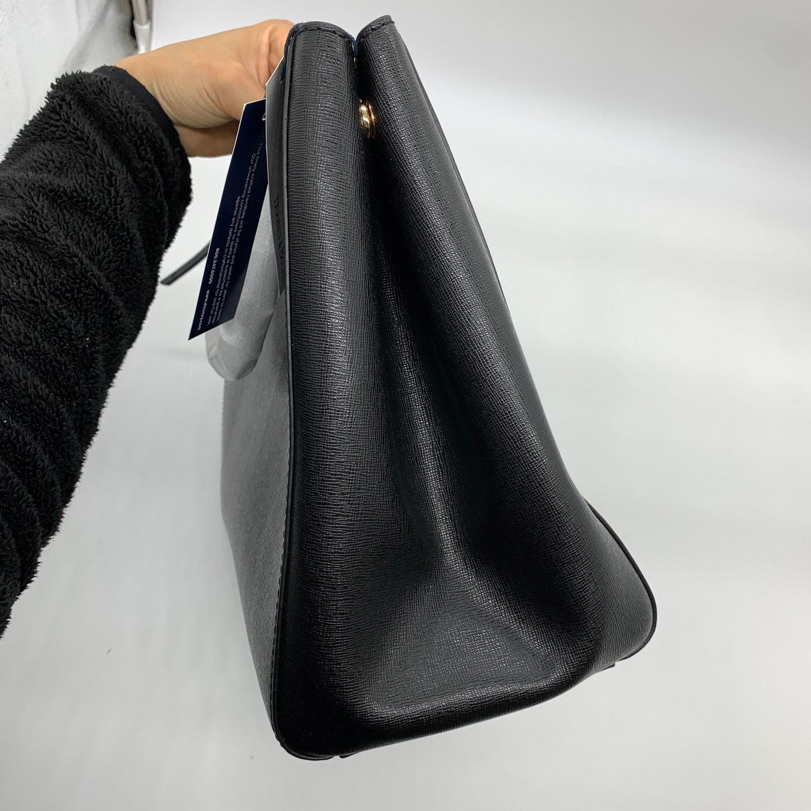 Dooney & Bourke Dooney & Bourke Black Leather Purse Zip Satchel Handbags Size ONE SIZE - 17 Thumbnail