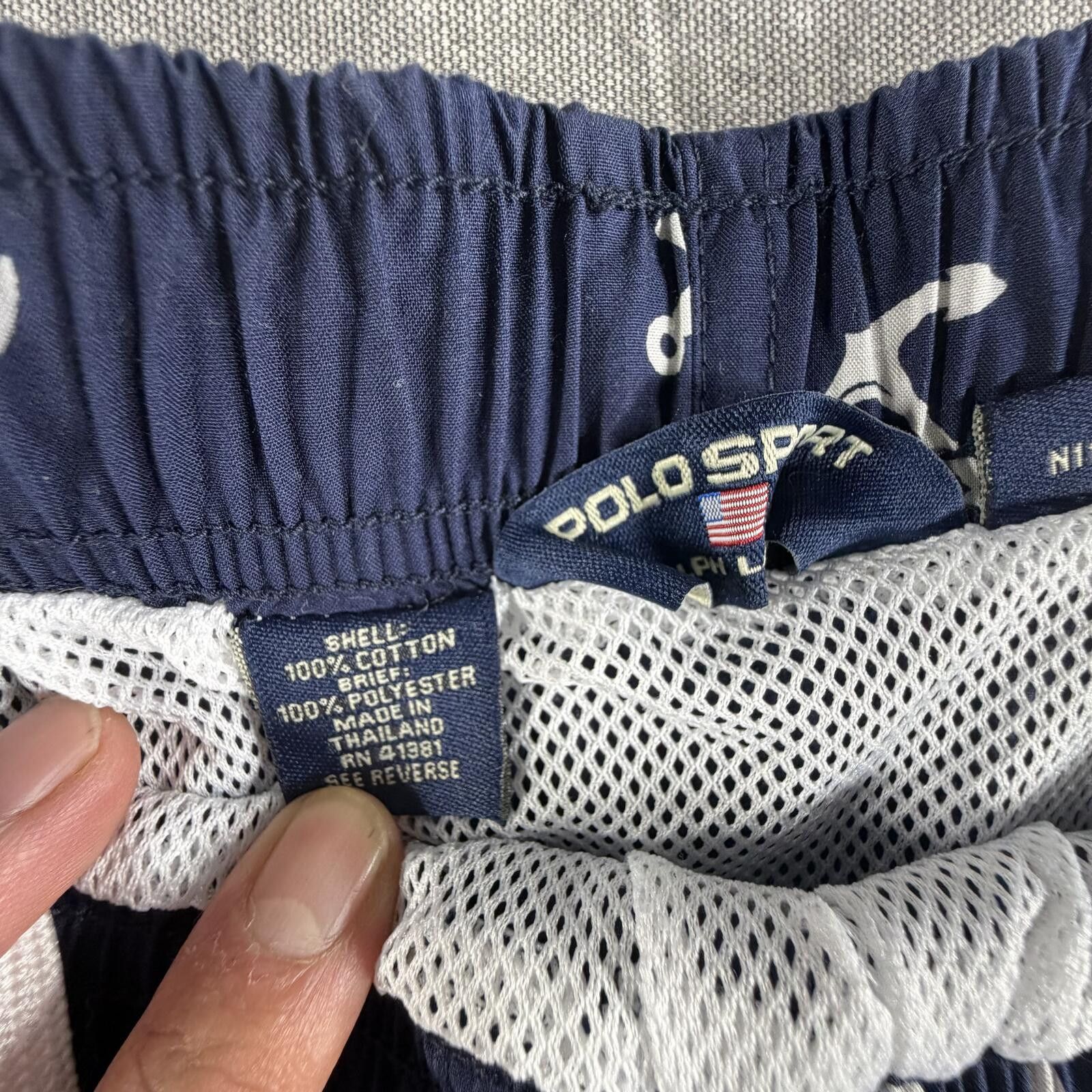 Other Ralph Lauren Shorts Men's XL Navy Sport Anchor Swim Trunks Size US 36 / EU 52 - 3 Thumbnail