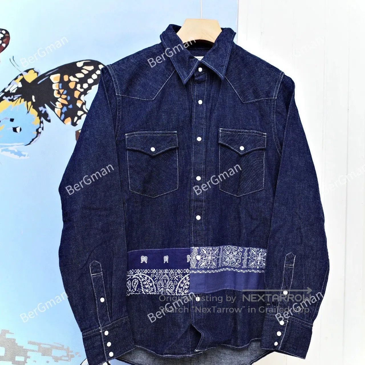 Visvim VISVIM 17AW BANDANA BORD Denim Shirt. Size US M / EU 48-50 / 2 - 5 Thumbnail