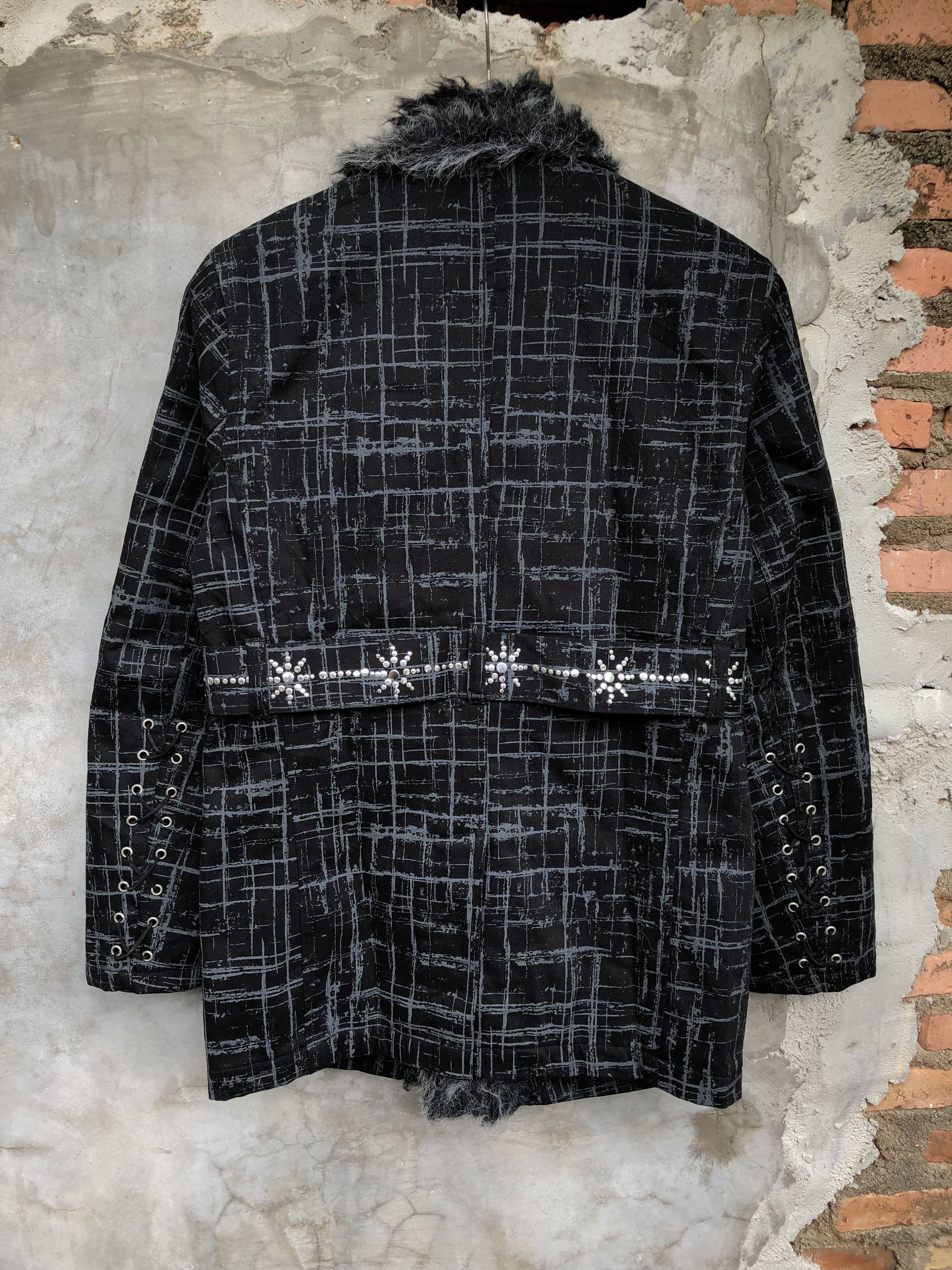 Beauty Beast Euphuistic Punk Fur jacket/Coat With Belt ifsixwasnine lgb s Size US L / EU 52-54 / 3 - 2 Thumbnail