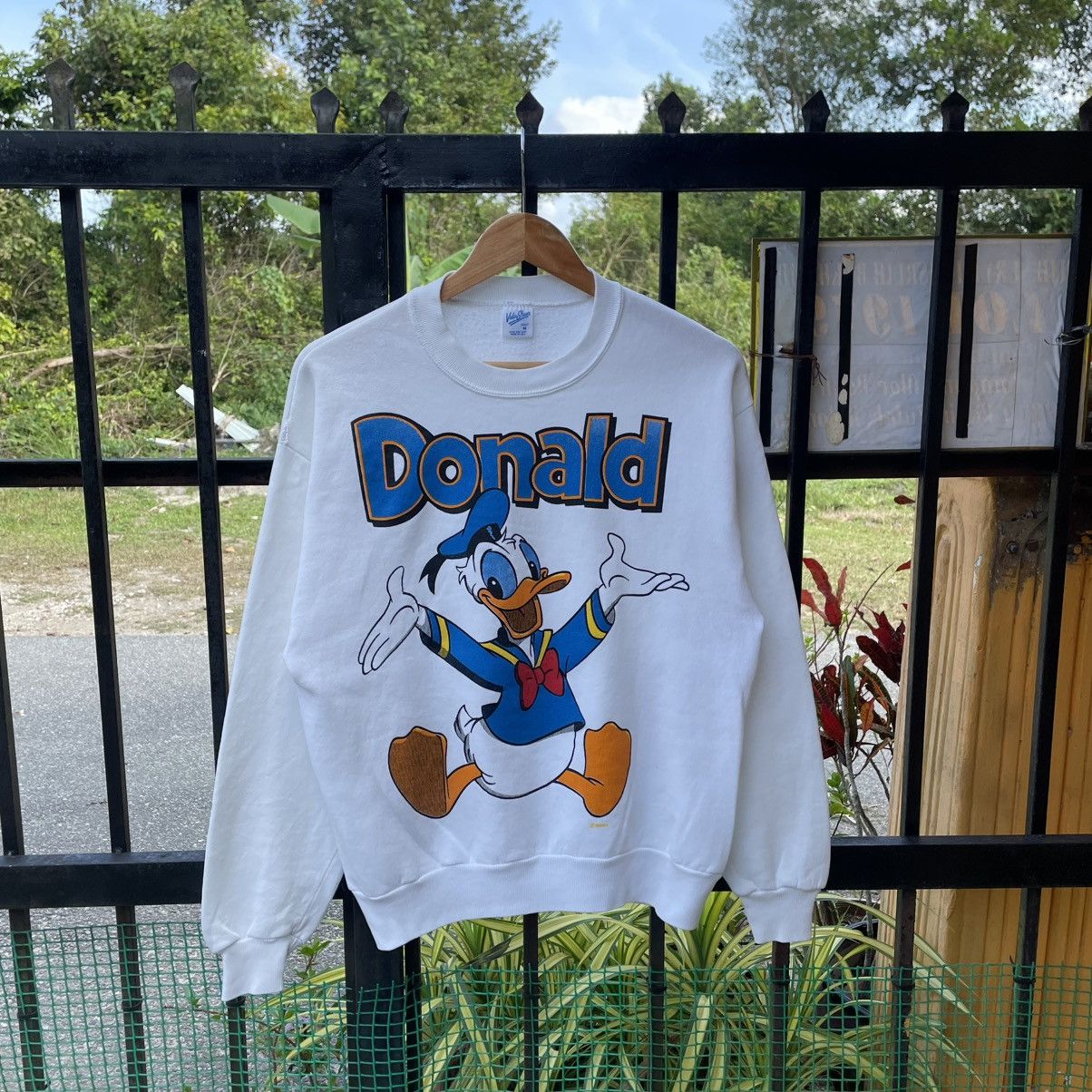 Disney 🔥Vintage 80s Velva Sheen Donald Duck Crewneck Sweatshirts Size US S / EU 44-46 / 1 - 1 Thumbnail