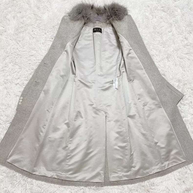 Loro Piana LORO PIANA Grayish goat cashmere coat Size XS / US 0-2 / IT 36-38 - 6 Thumbnail