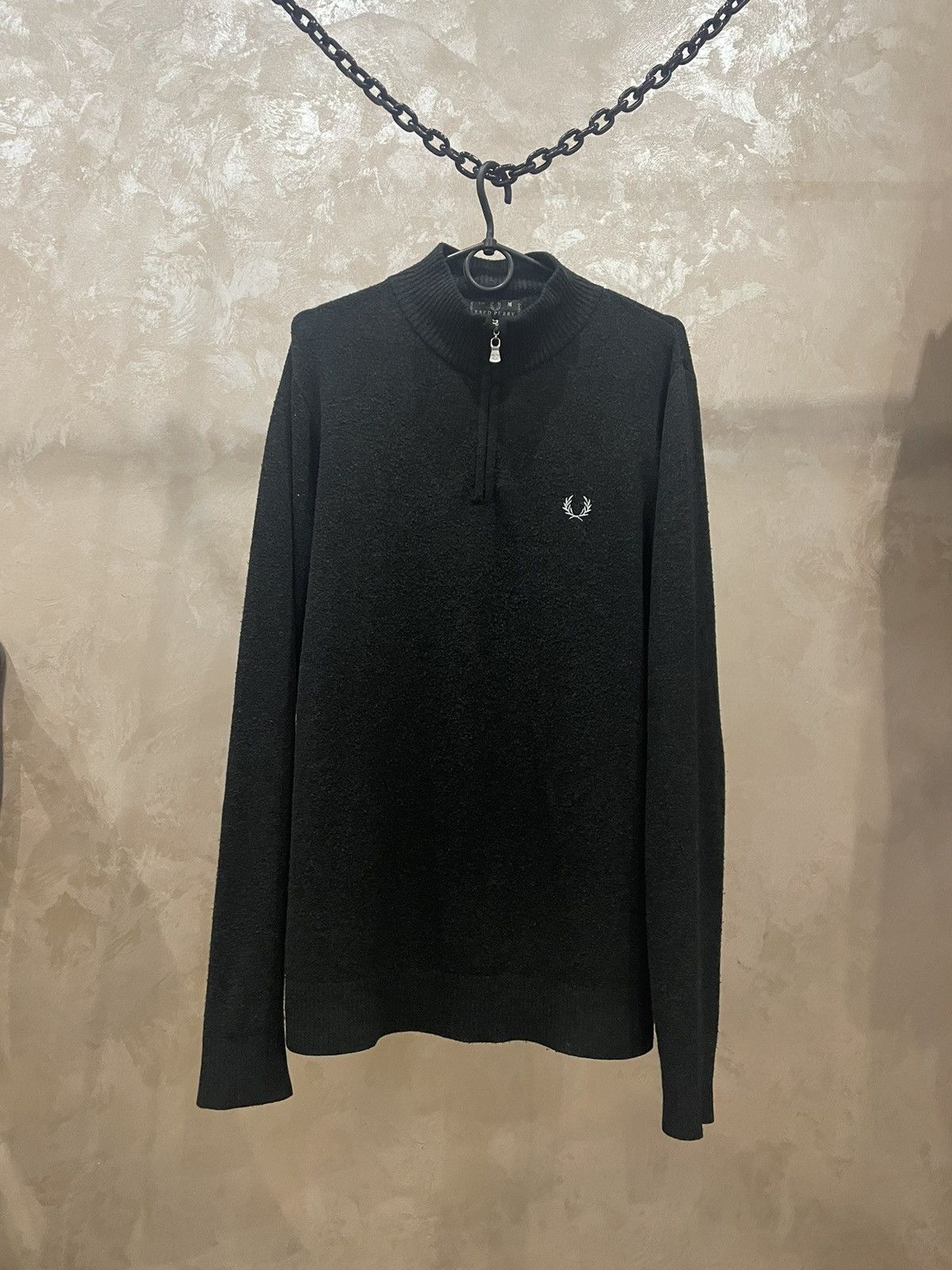 Fred Perry × Vintage Fred Perry Classic Half Zip Jumper - Size M Size US M / EU 48-50 / 2 - 2 Thumbnail