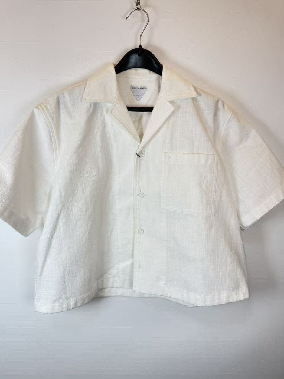 Bottega Veneta Bottega Veneta Textured Cotton Shirt Size 40 Size S / US 4 / IT 40 - 1 Thumbnail
