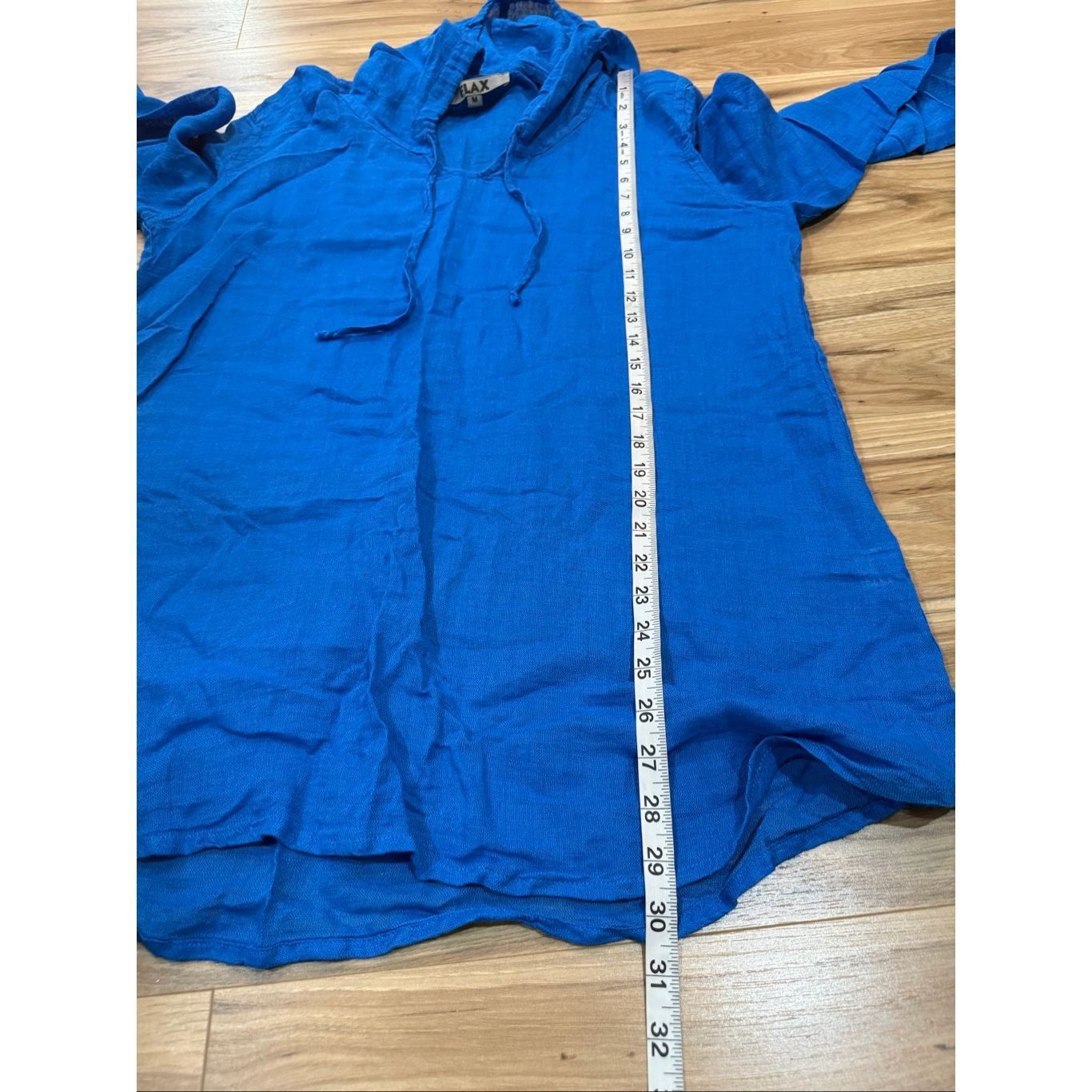 FLAX Flax NWOT linen/cotton lightweight hoodie top lagenlook boho Size M / US 6-8 / IT 42-44 - 8 Thumbnail