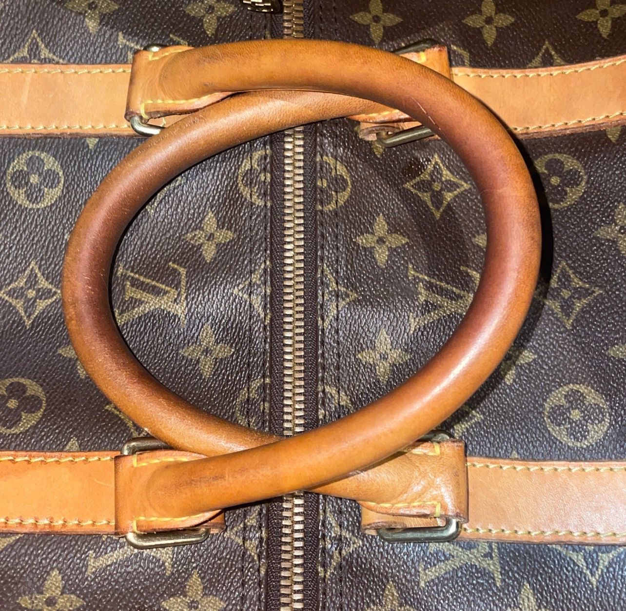 Louis Vuitton × Vintage 70-80s Louis Vuitton KeepAll 55 Carry-On Bag Size ONE SIZE - 11 Thumbnail