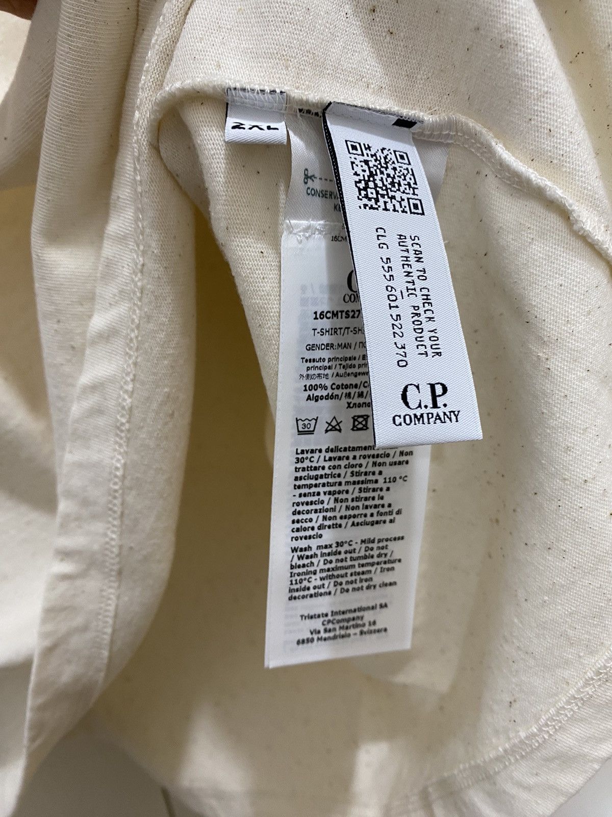 C.P. Company CP Company T-shirt, size XXL, cream new Size US XXL / EU 58 / 5 - 9 Thumbnail