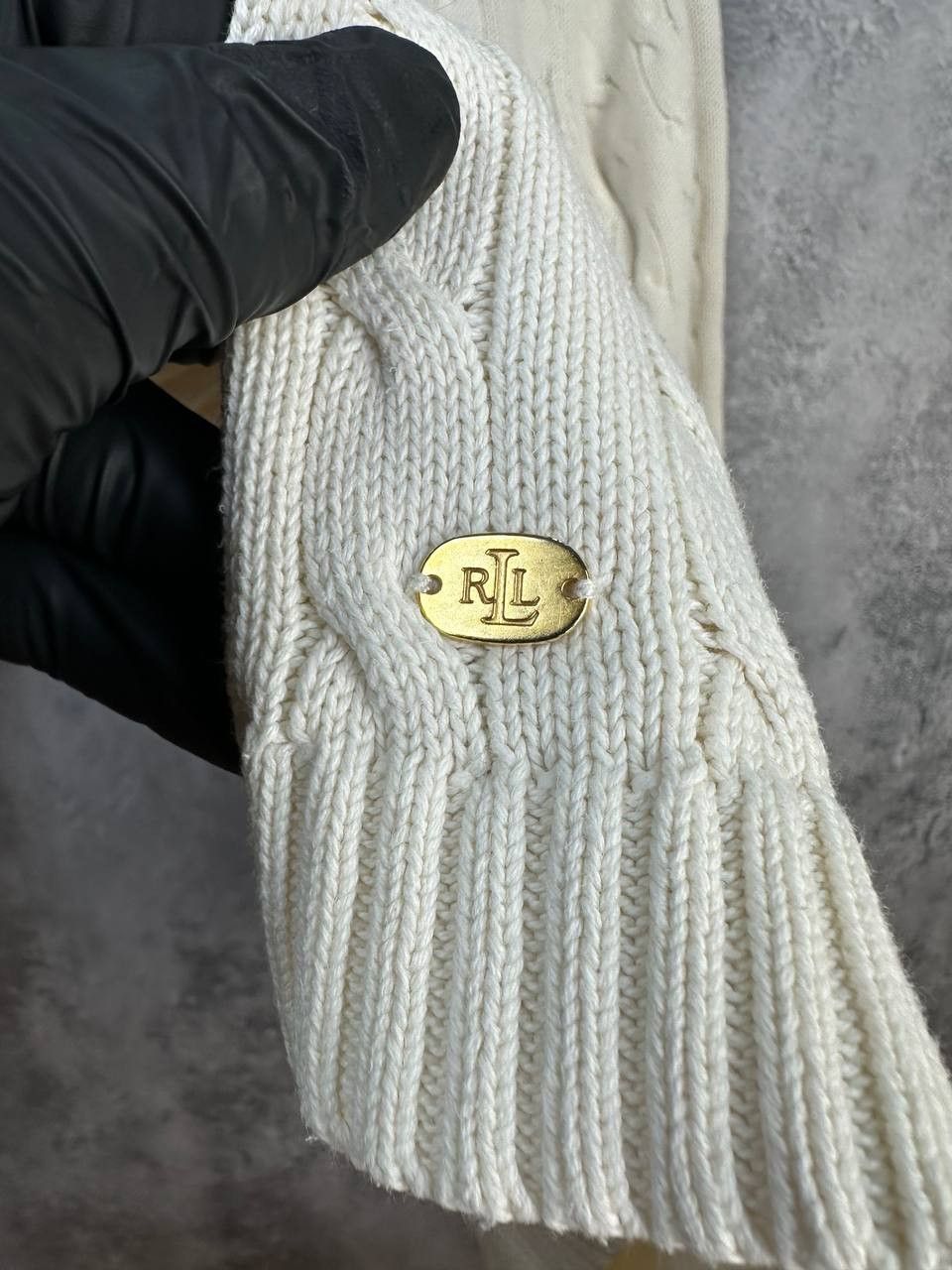 Lauren Ralph Lauren Lauren Ralph Lauren Boat Neck Cable Knit Sweater Ivory Size XL / US 12-14 / IT 48-50 - 11 Thumbnail