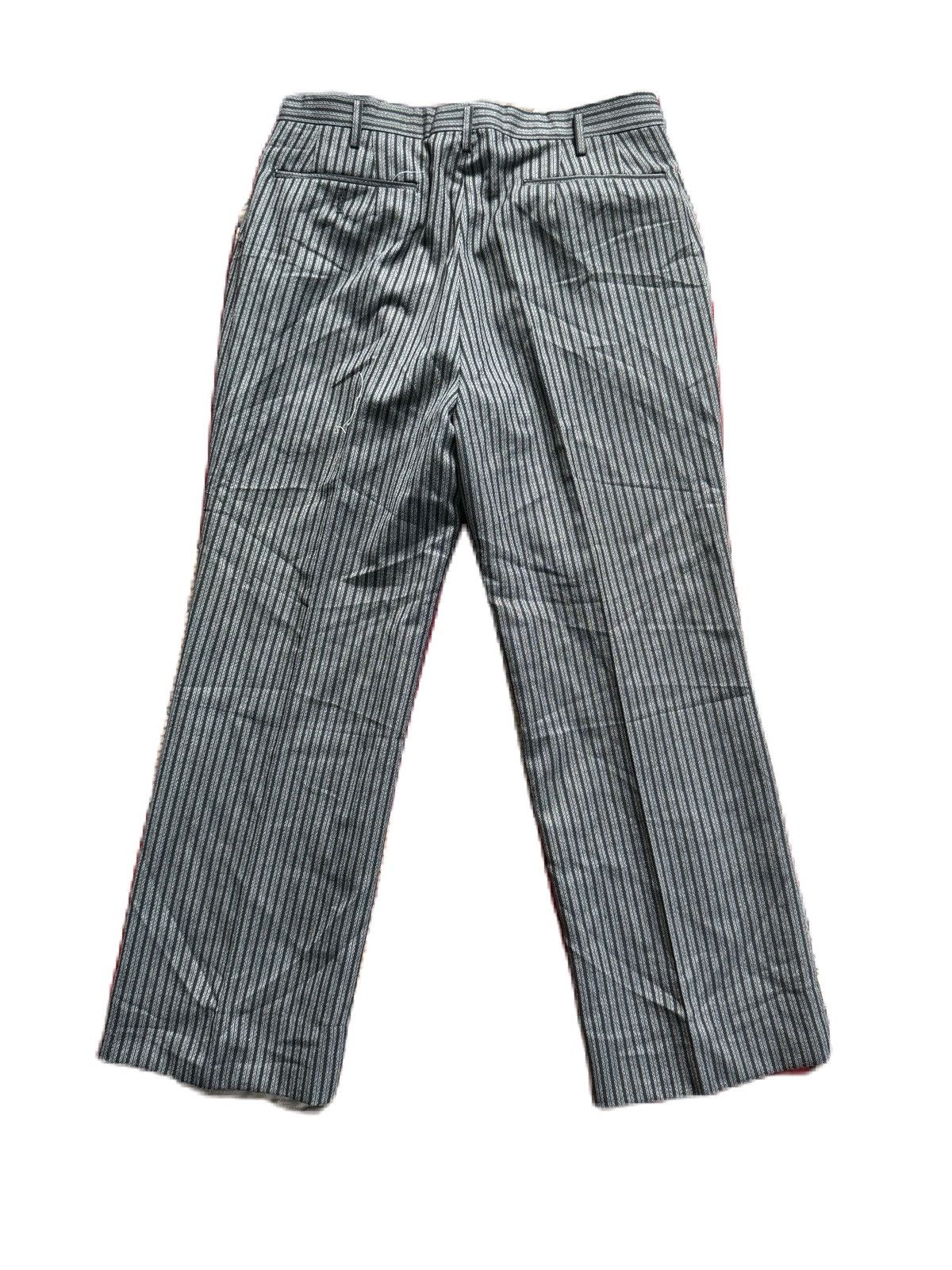 Japanese Brand JAPAN BRAND CASUAL STRIPE PANTS KIND WEAR GREY BLACK STRIPE Size US 30 / EU 46 - 6 Thumbnail