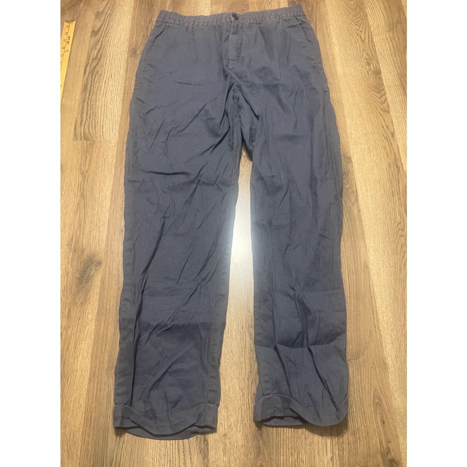 H&M H&M Pants Women S Grey Pull On Regular Fit Straight Leg Pants Limited Size 28" / US 6 / IT 42 - 2 Thumbnail