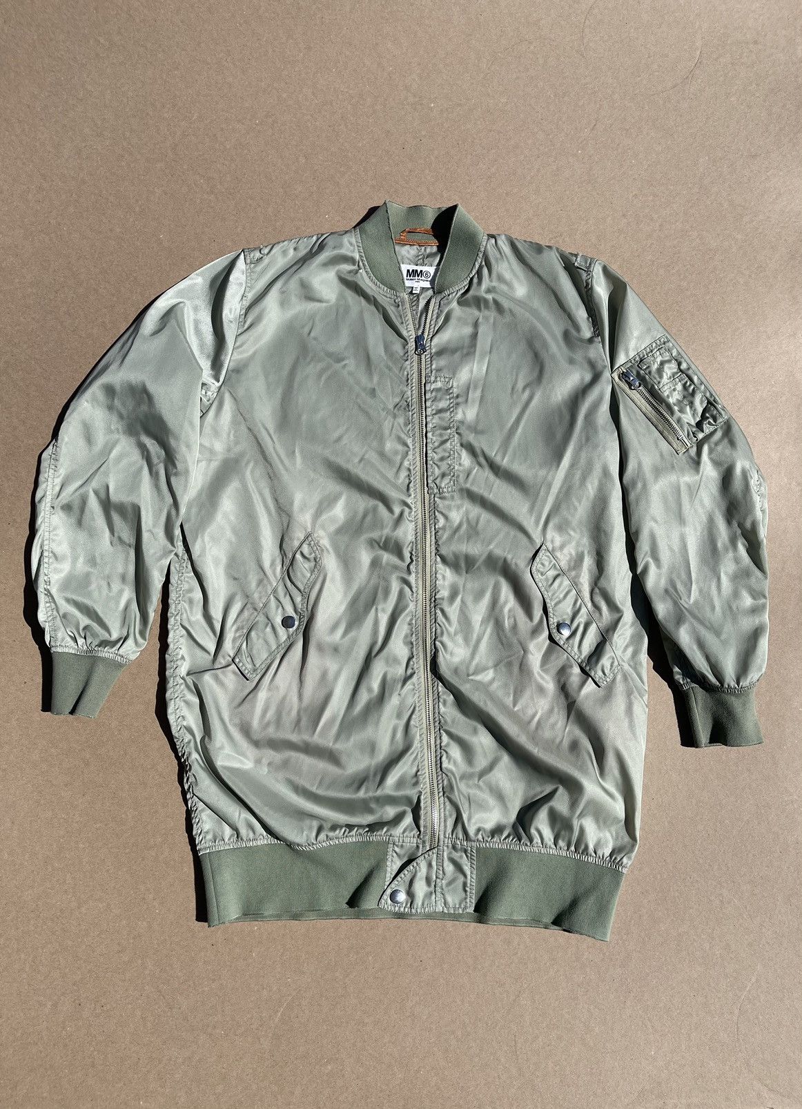 Maison Margiela Maison Margiela (MM6) MA-1 Long Bomber Jacket | Grailed