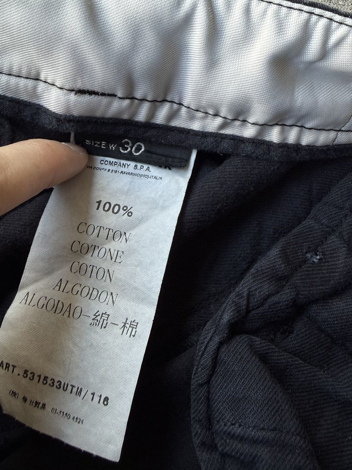 Stone Island 2000s STONE ISLAND Black Oversized Multi Pocket Cargo Pants Size US 30 / EU 46 - 11 Thumbnail