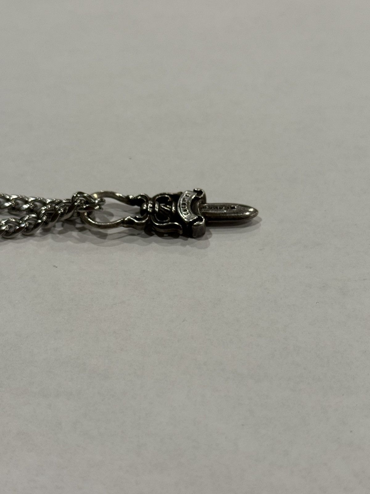Chrome Hearts Chrome Hearts Dagger Pendant Cuban Link Chain Necklace 925 Size ONE SIZE - 9 Thumbnail