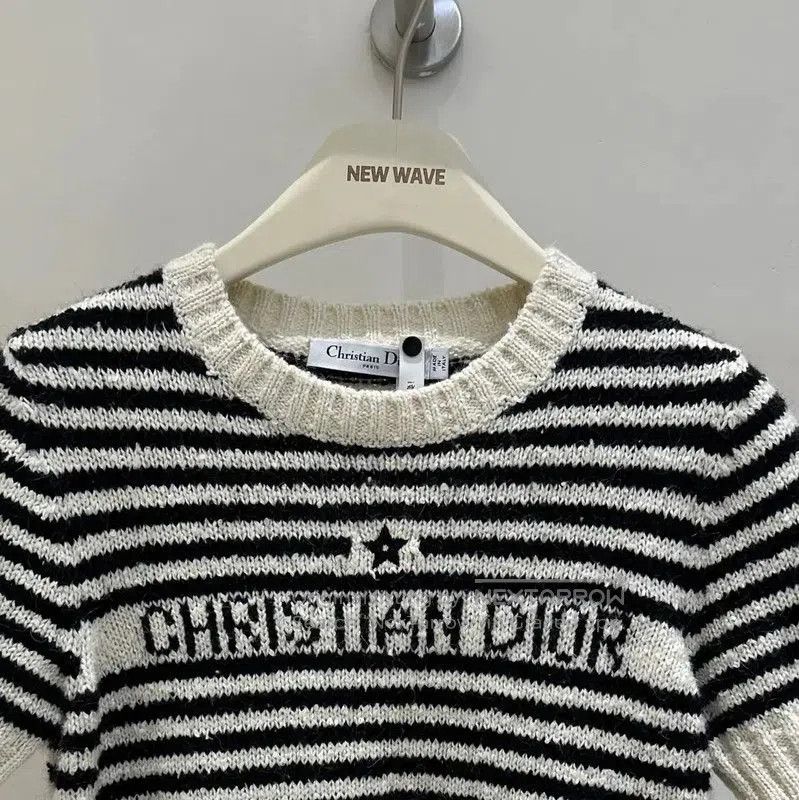 Dior Dior Striped Cotton Short Sleeve Top . Size S / US 4 / IT 40 - 2 Thumbnail