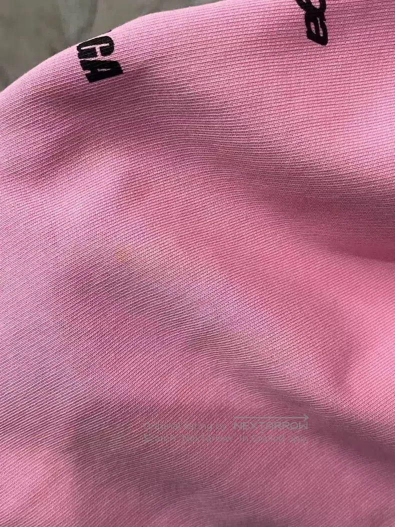 Balenciaga Balenciaga Pink Logo Hoodie. Size US M / EU 48-50 / 2 - 6 Thumbnail