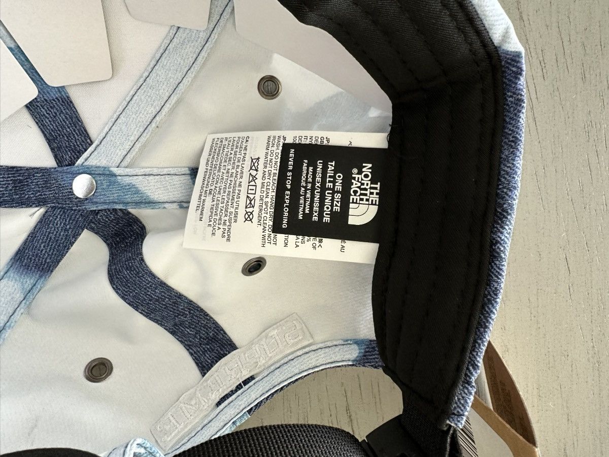 Supreme × The North Face Supreme x The North Face Bleached Denim Print 6 Panel Hat Size ONE SIZE - 7 Thumbnail