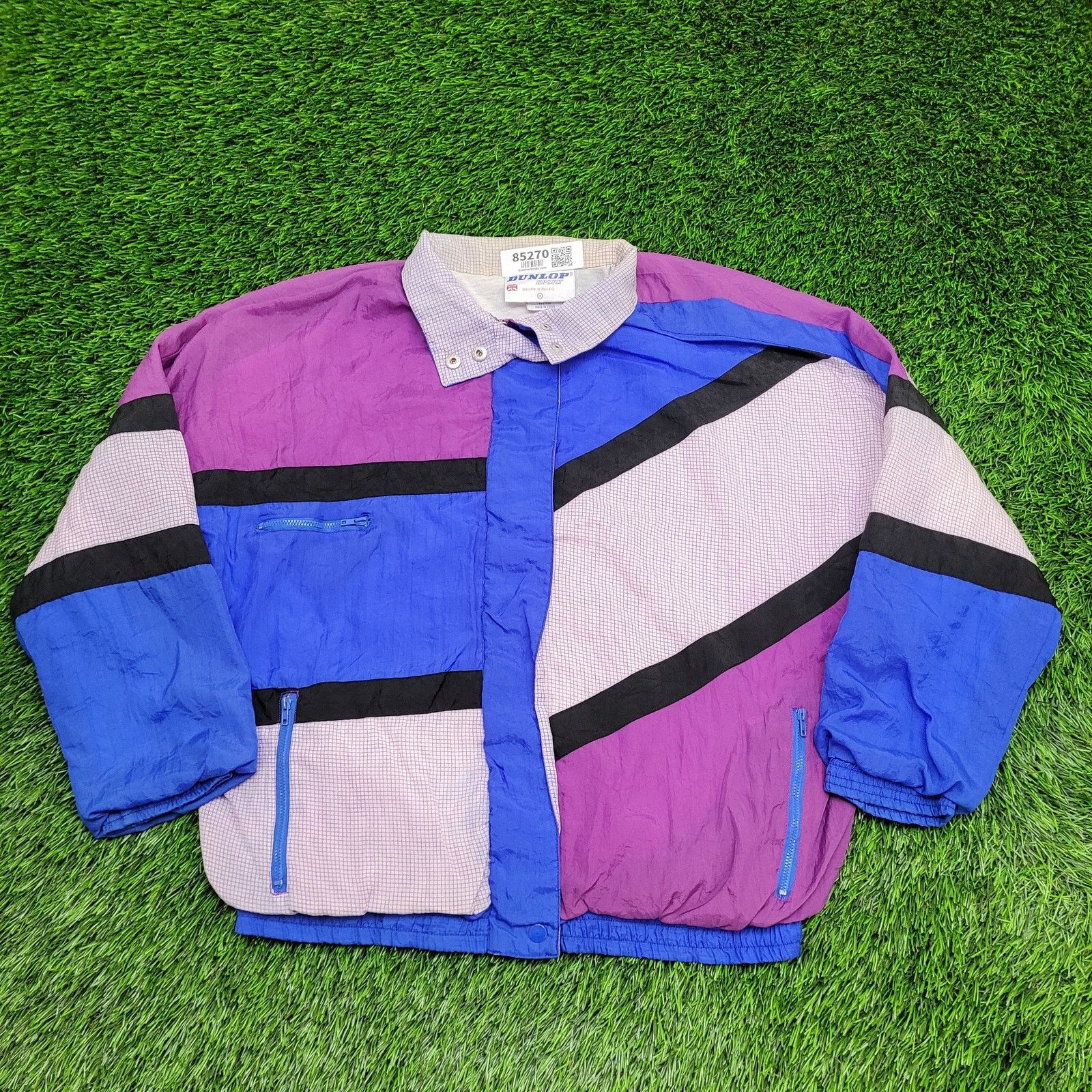 Dunlop Dunlop Windbreaker Jacket Womens Medium 23x24 Oversized Boxy Size M / US 6-8 / IT 42-44 - 1 Thumbnail