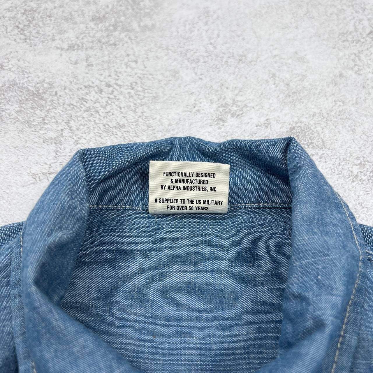 Alpha Industries Alpha Industries Men's Chambray Shirt Military Graphic Size US S / EU 44-46 / 1 - 10 Thumbnail