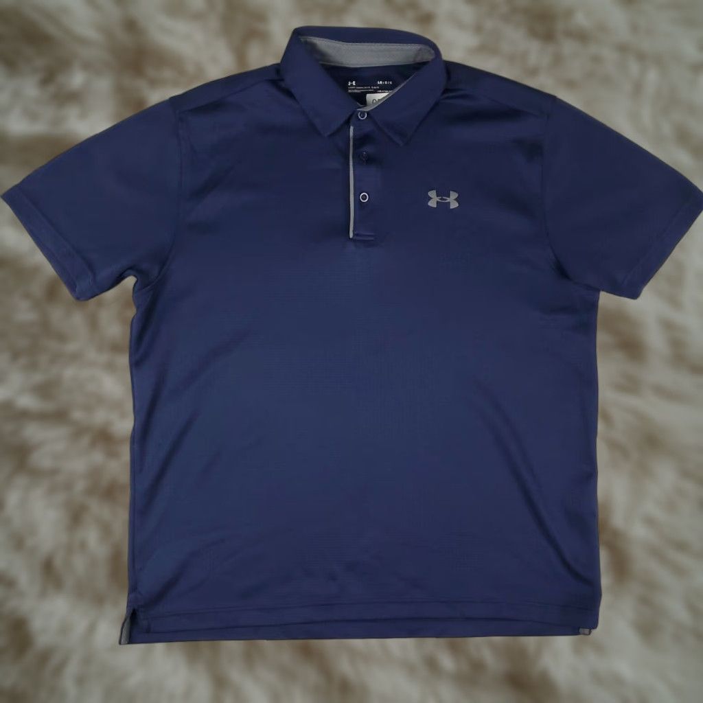 Under Armour Under Armour Polo Shirt Mens Size L Blue Golf Casual Short Sleeve Polo Shirt Mens L Blue Golf Casual Short Sleeve Size US L / EU 52-54 / 3 - 1 Thumbnail
