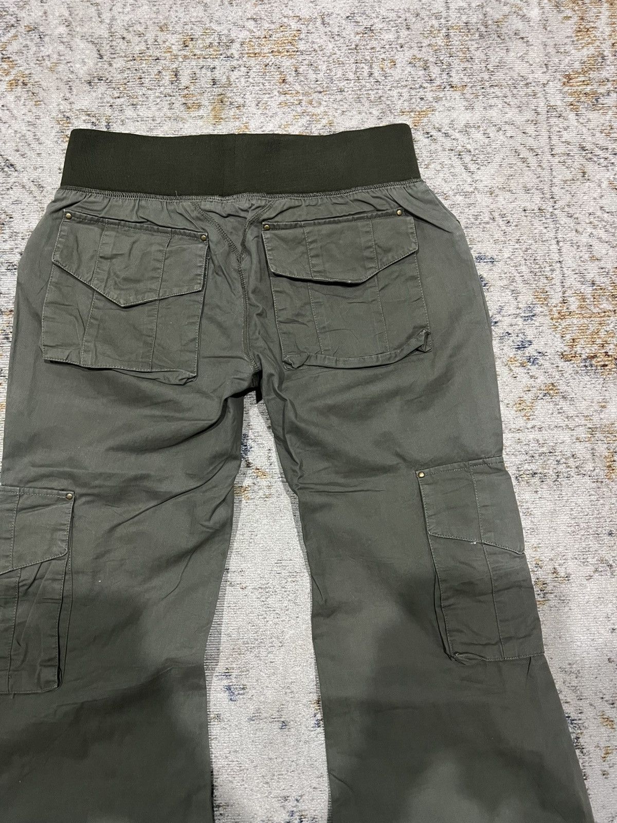 GOA G.O.A Military Green Flared Cargo Pants Size US 30 / EU 46 - 4 Thumbnail