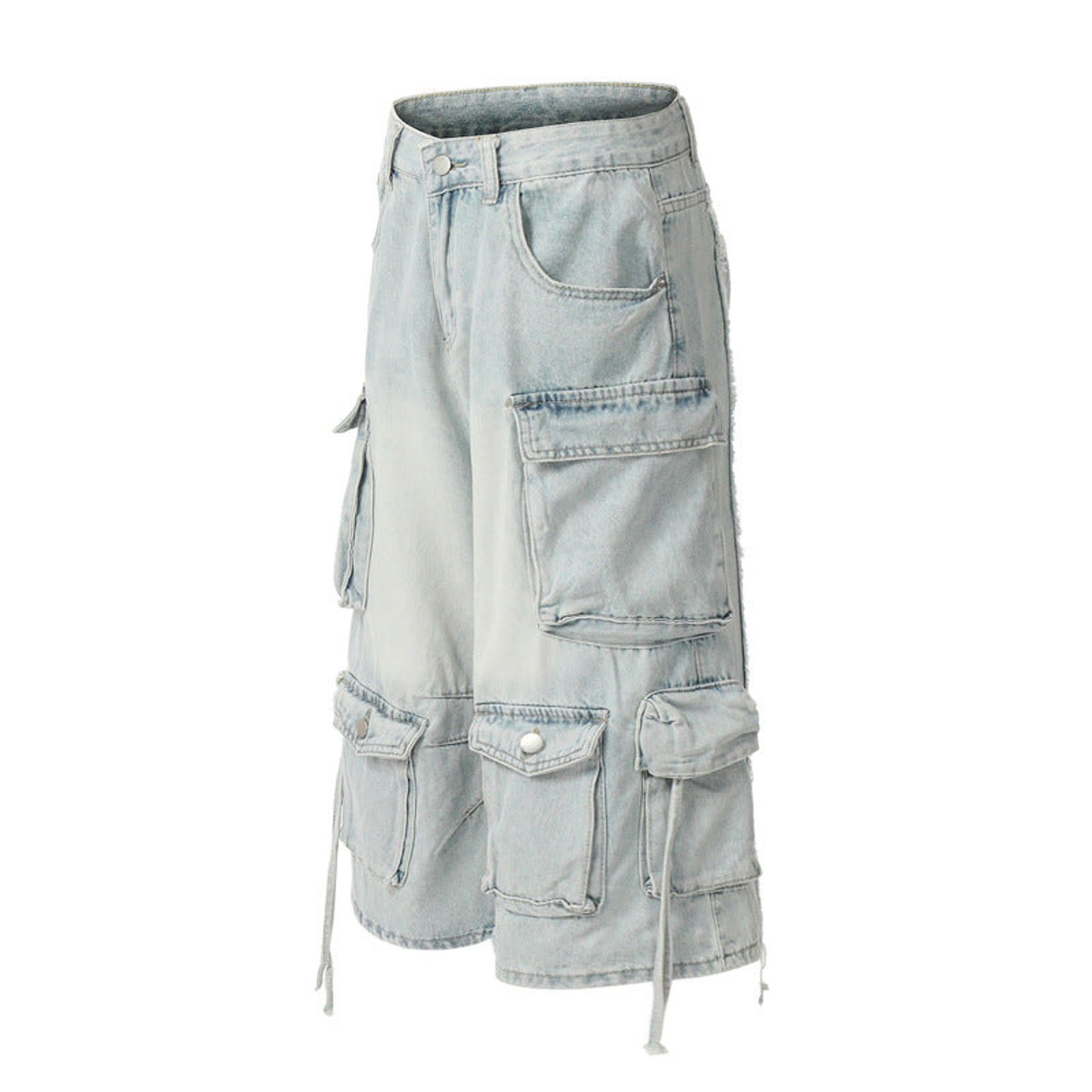 Other Light Blue Cargo Multi-Pocket Jorts Size US 30 / EU 46 - 5 Thumbnail