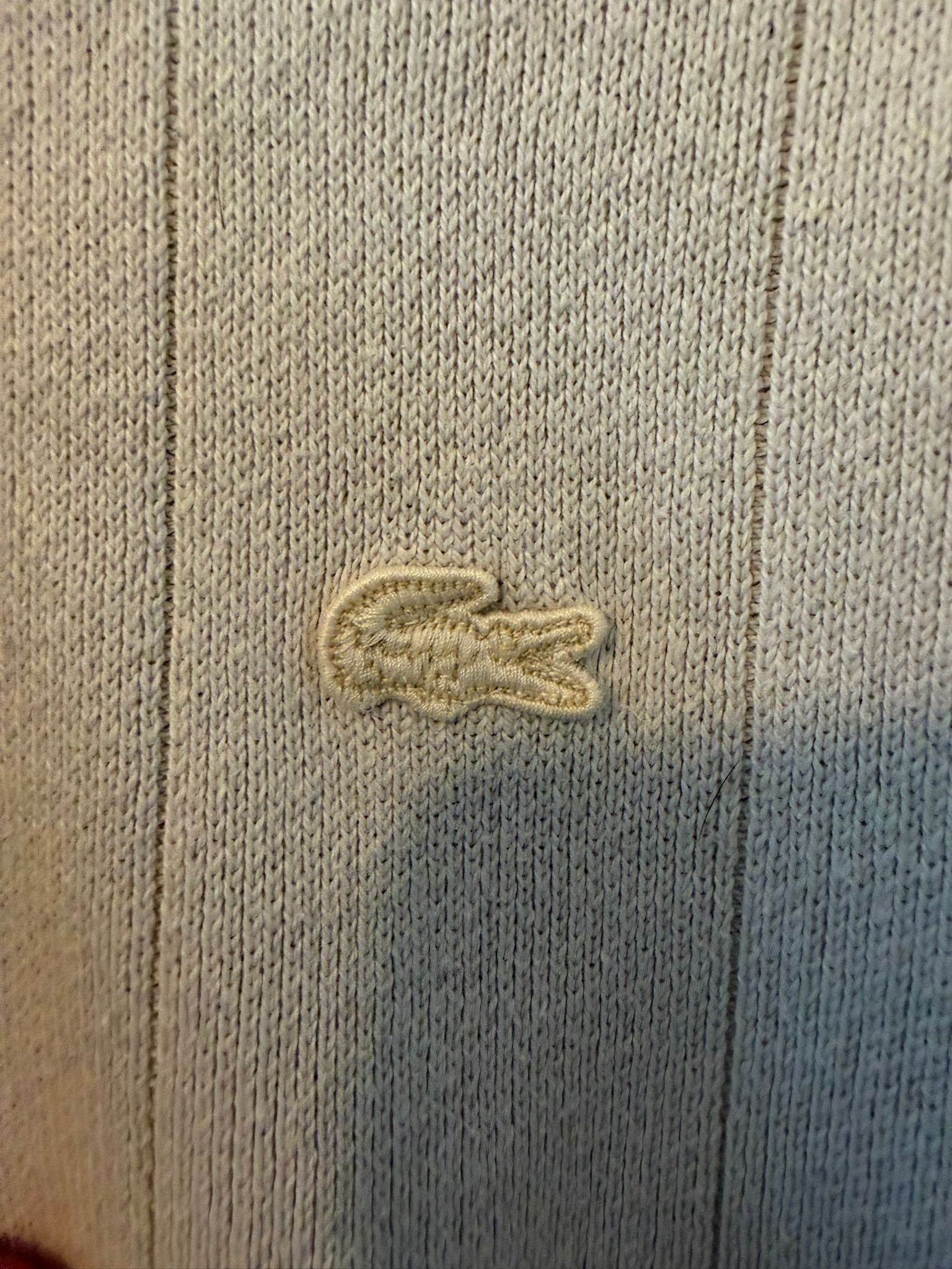 Lacoste Lacoste Knit Zip Cardigan Sweater Beige/Cream Size M Size US M / EU 48-50 / 2 - 3 Thumbnail