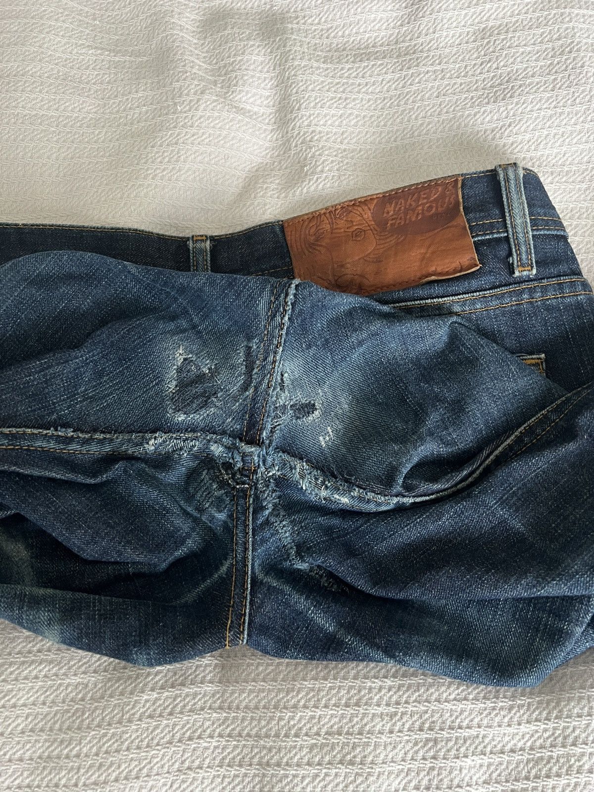 Naked & Famous Naked & Famous Weird Guy Left Hand Twill Dry Selvage Size US 33 - 5 Thumbnail