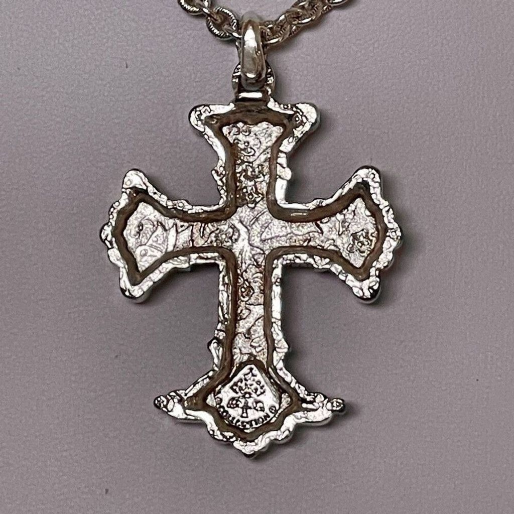 Other Vintage Vatican Collection Blue Crystal Cross 24” Necklace Size ONE SIZE - 5 Thumbnail